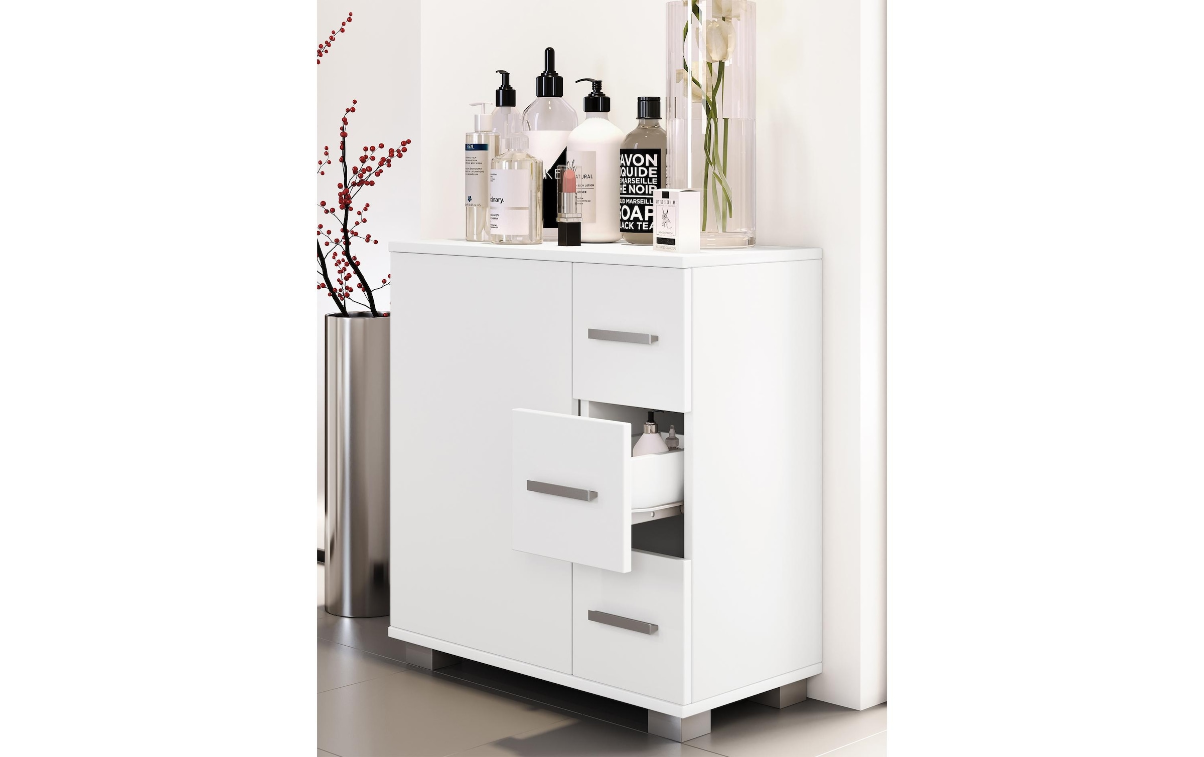 VCM Badregal »Badezimmerregal Zalo XL 60 x 65 cm«