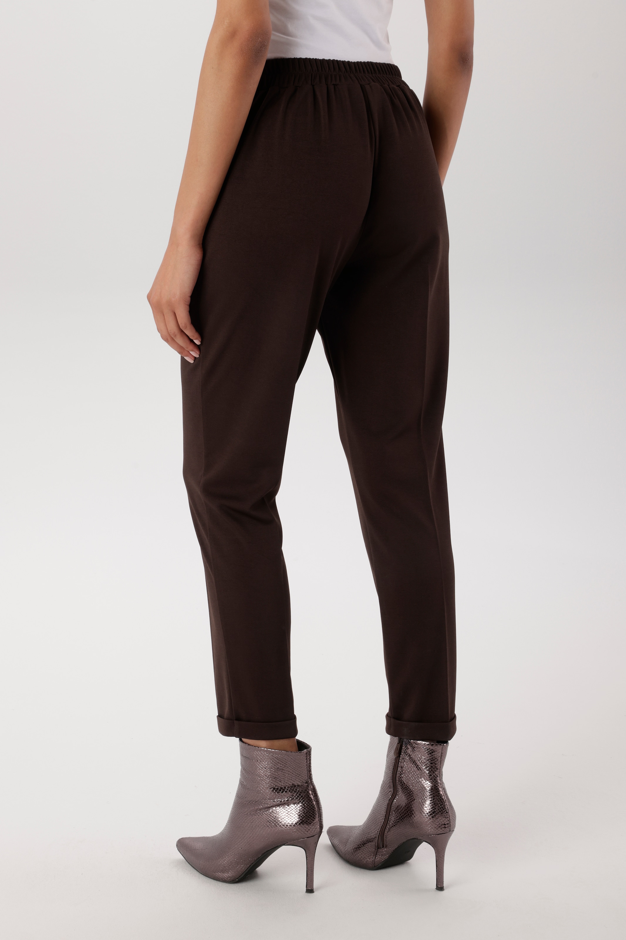 Aniston SELECTED Pantalon à enfiler  avec plis creux