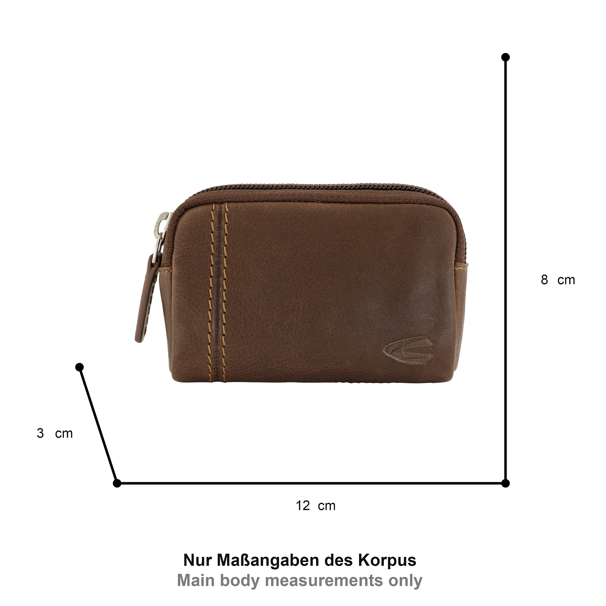 camel active Sac à clés »Bilbao« aus weichem hochwertigem Rindsleder