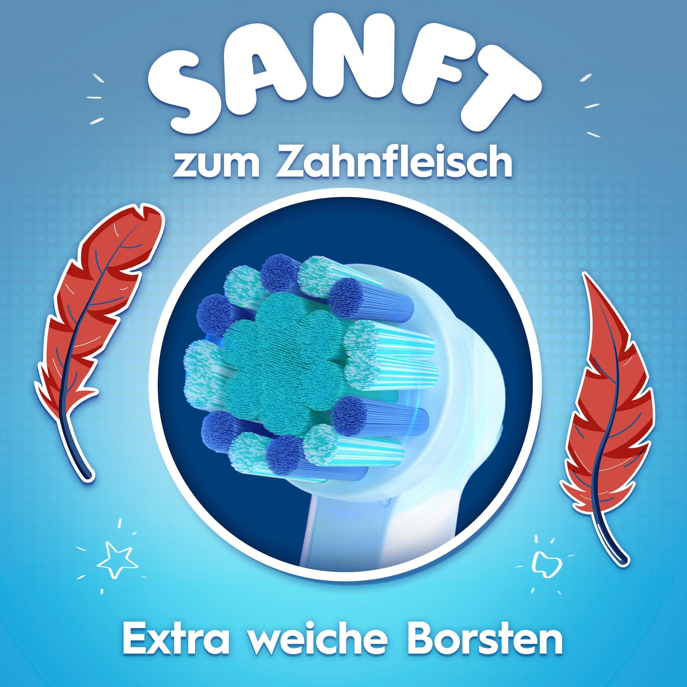 Oral-B Brosse à dents électrique »Pro Kids Spiderman« 1 cuis Aufsteckbürsten für Kinder ab 3 Jahren