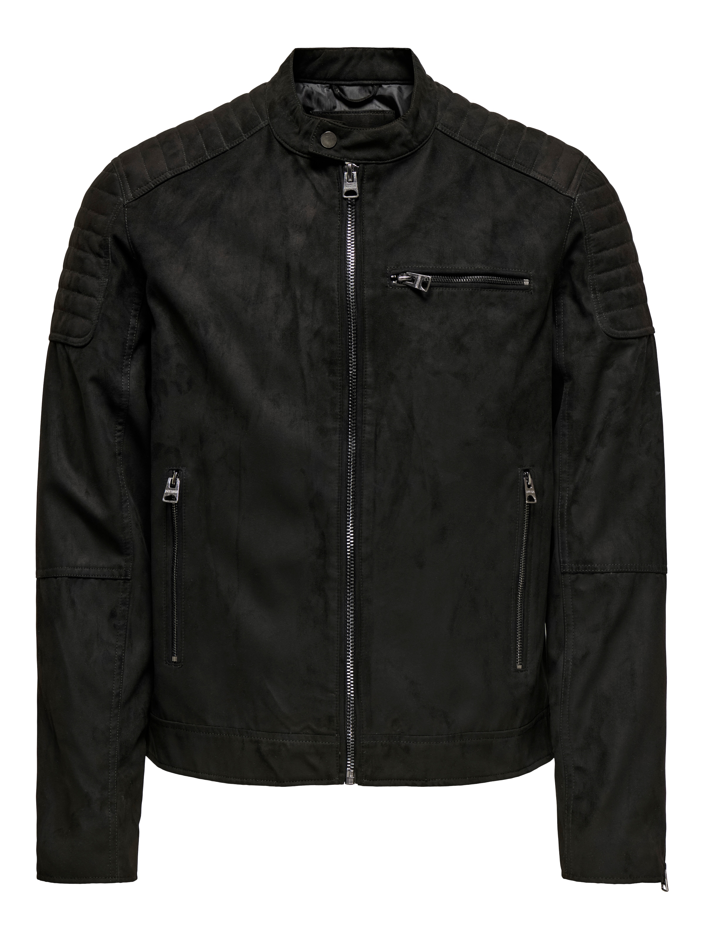 ONLY & SONS Lederimitatjacke »ONSGUS FAUX SUEDE RACER JACKET OTW NOOS« ohne Kapuze