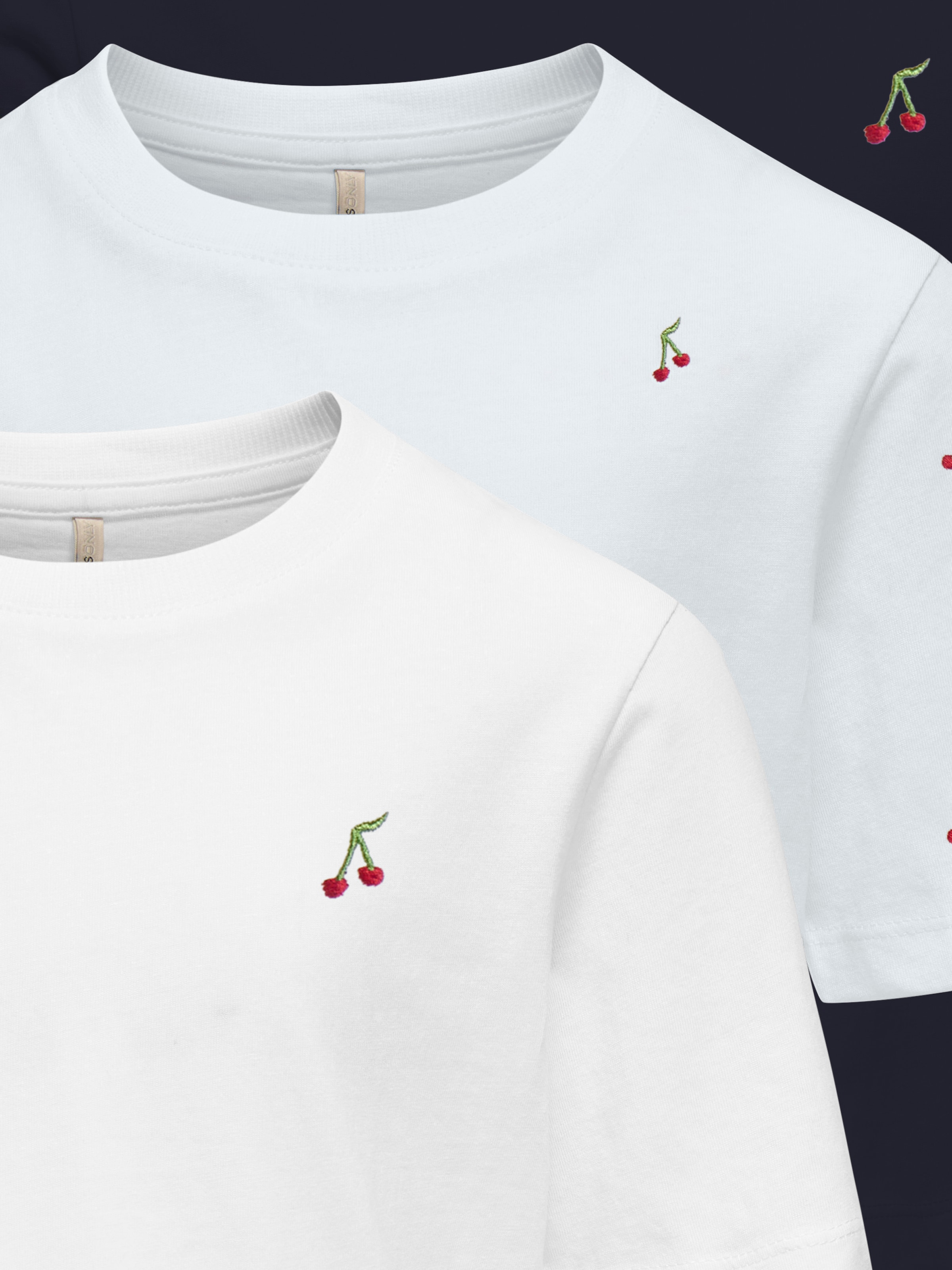 KIDS ONLY T-shirt »KOGREX KETTY S/S TOP AOP JRS 3-PACK« Packung, 3 2x mit Brustmotiv und 1x Alloverprint