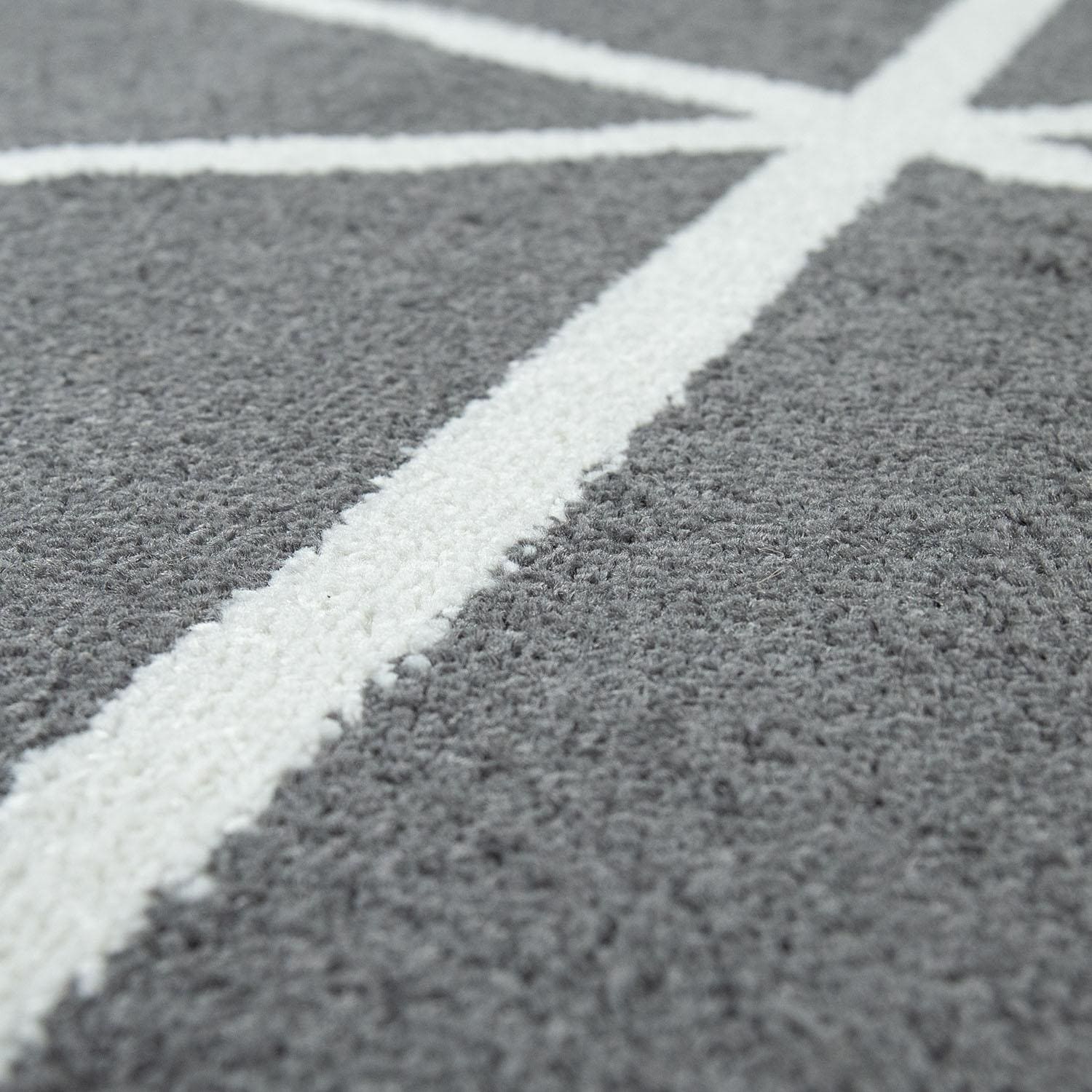 Paco Home Teppich »Stella 401« rechteckig 16 mm Höhe Kurzflor, Pastellfarben, Rauten Design, Skandi Muster, Kundenliebling