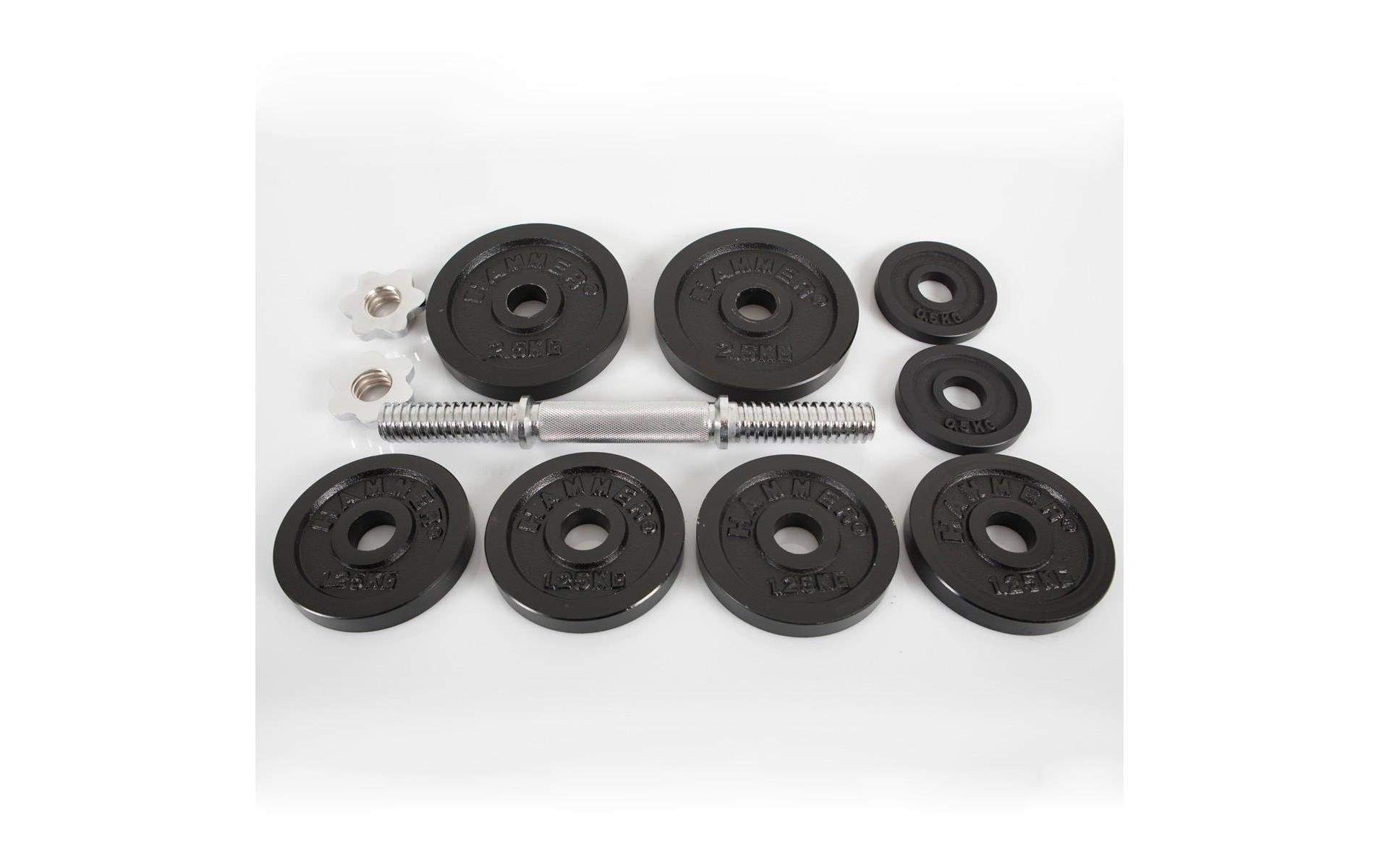 Hammer Kurzhantel »15 kg« 15 kg Mit Stange und Gewichtsscheiben