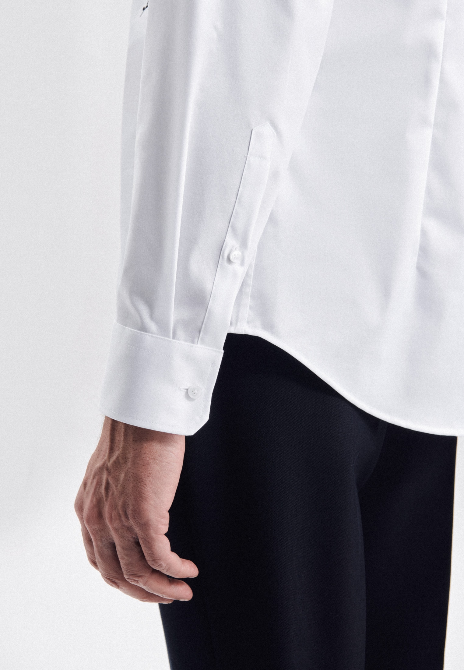 seidensticker Chemise d'affaires »Shaped« Shaped Langarm Kentkragen Uni