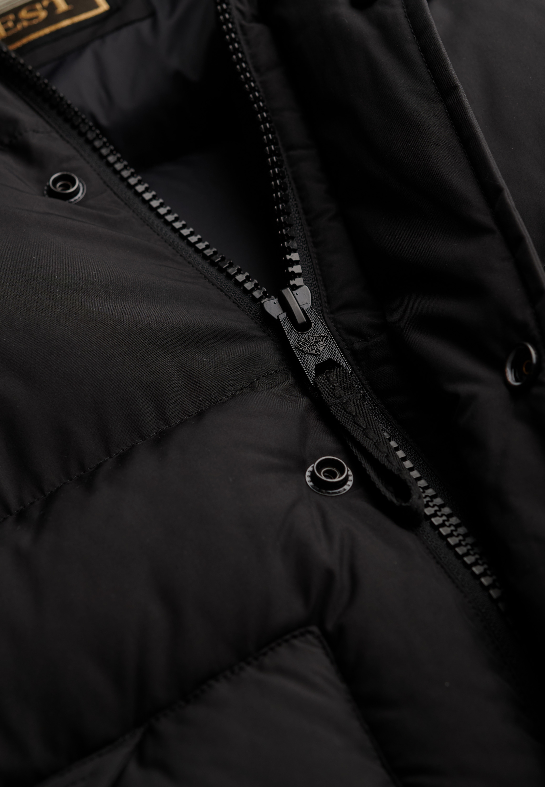 Superdry Steppjacke »XPD LONGLINE BAFFLE PARKA« mit Kapuze
