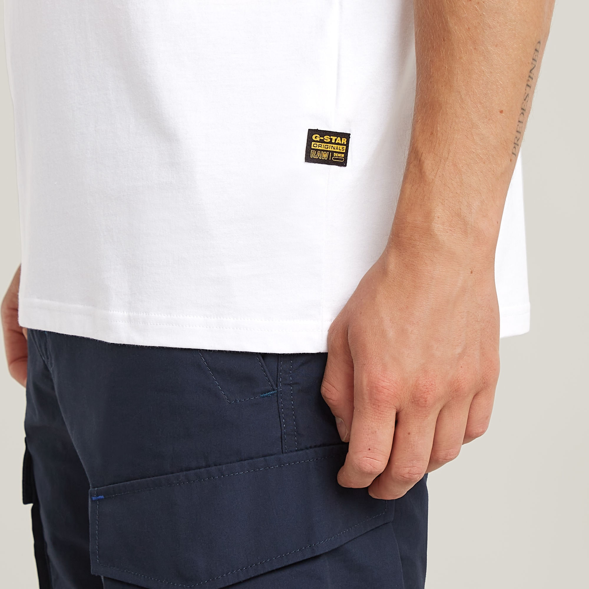 G-STAR T-shirt »Finger Print Burger« mit Grafikprint