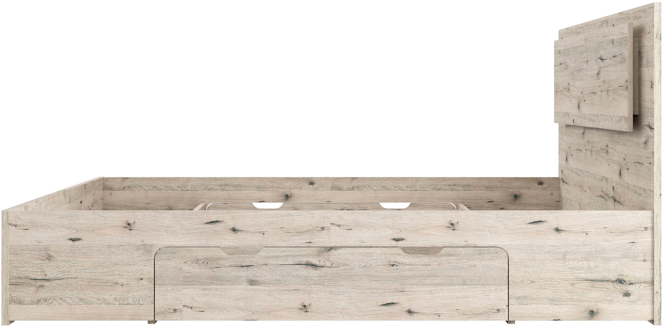 Home affaire Lit »PRESSAC mit Schubladen und Beleuchtung, in 2 Breiten - 160 und 180 cm« Bettgestell mit Schubladen, ohne Lattenrost und Matratze