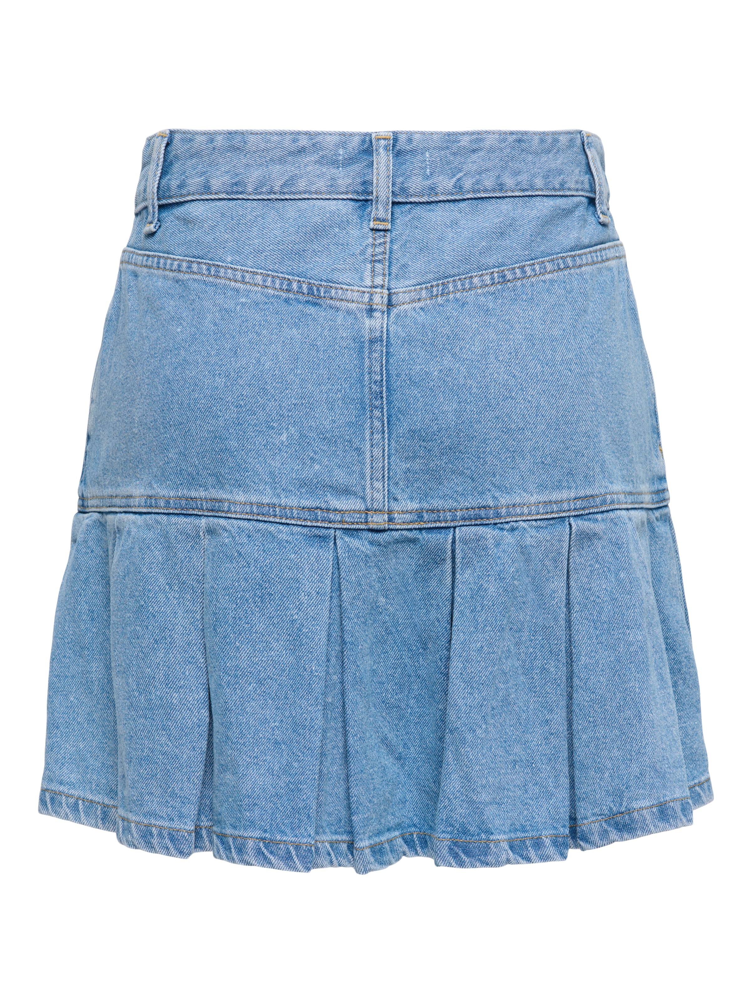 ONLY Jupe en jean »ONLEMERSON REG PLEATED DNM SKIRT TAI« Baumwolle, Regular Waist
