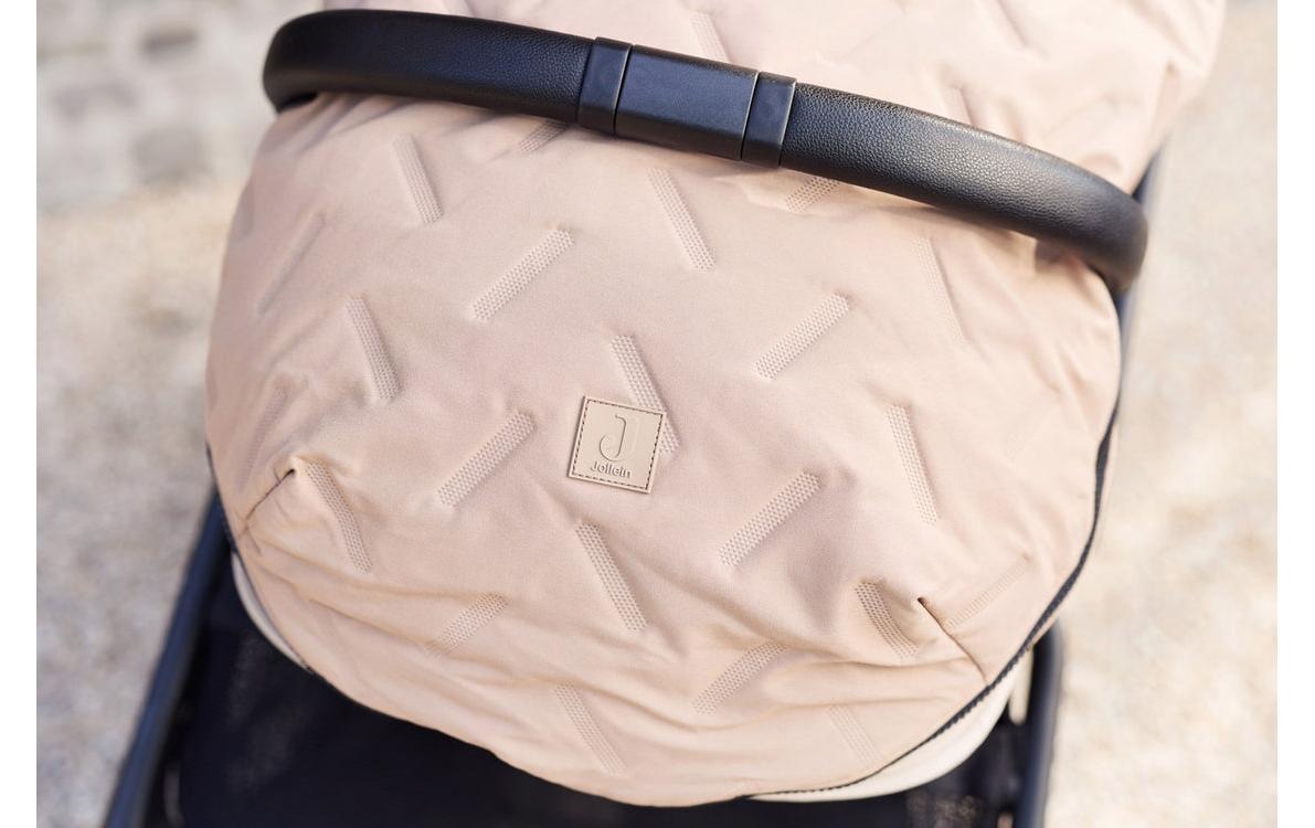Jollein Fusssack »Embossed Milky Coffee« Wärmeschutz für Kinderwagen