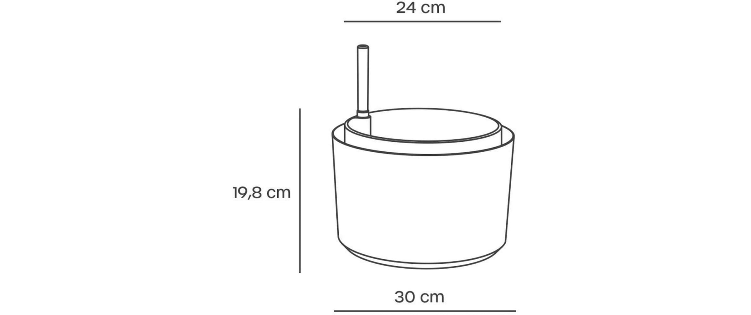   Blumentopf »Plastia Berberis 30 cm ohne Vorhang«