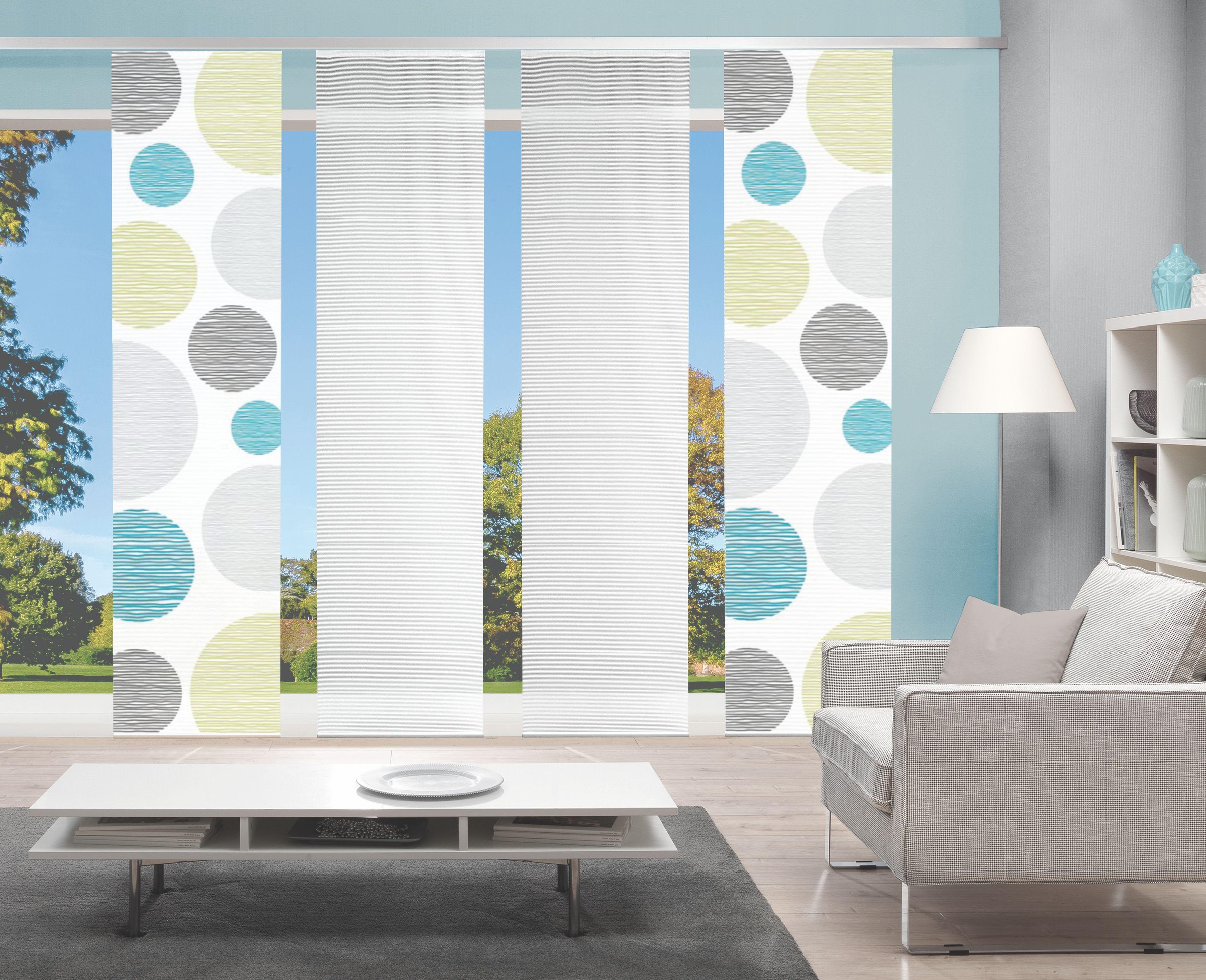 Vision S Schiebegardine »4ER SET BORDEN« Paneelwagen 4 Stk. tlg. HxB: 260x60, Schiebevorhang 4er Set Digitaldruck