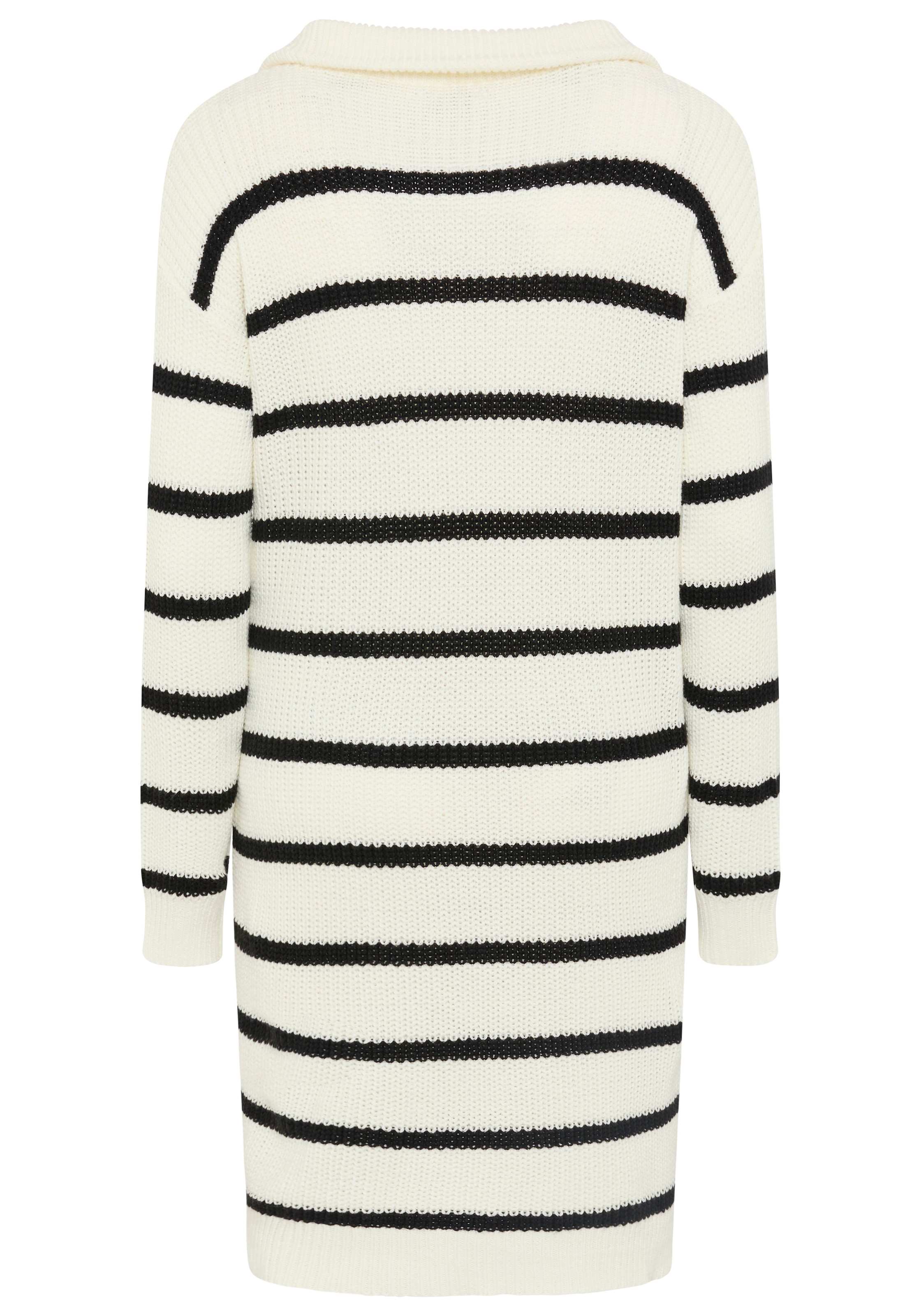 Neun Monate Robe de maternité »Umstand-Strickkleid mit Zipper - Stillpullover« manches longues, en tricot, avec fermeture éclair