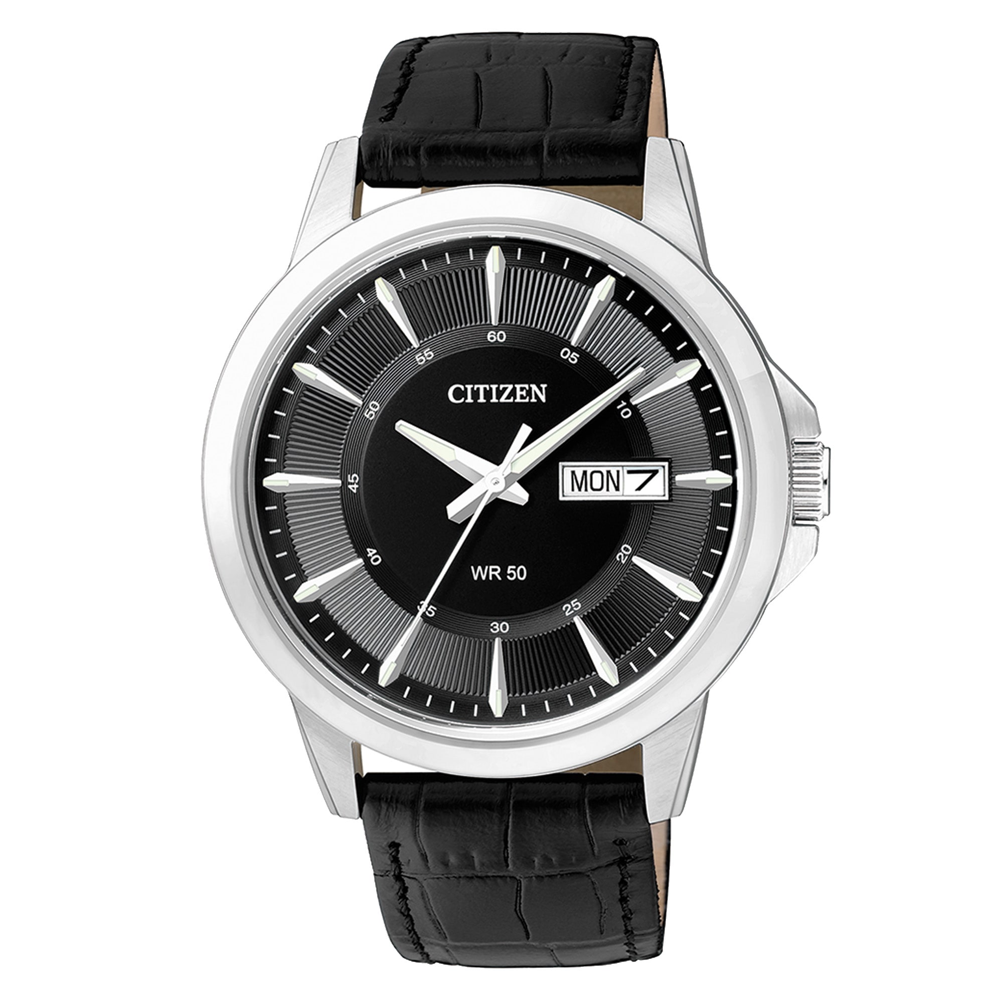 Citizen Quarzuhr Armbanduhr, Herrenuhr, Damenuhr, Lederarmband, Datum