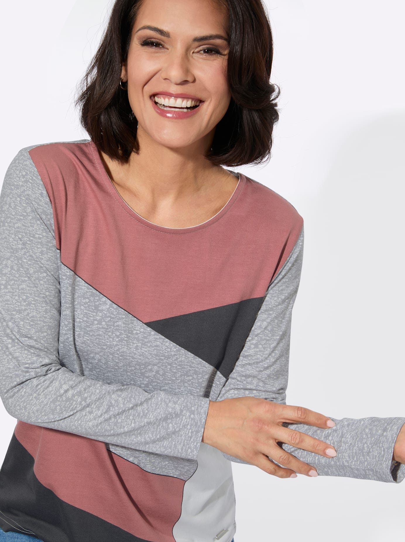 Casual Looks T-shirt imprimé »Druck-Shirt« 1