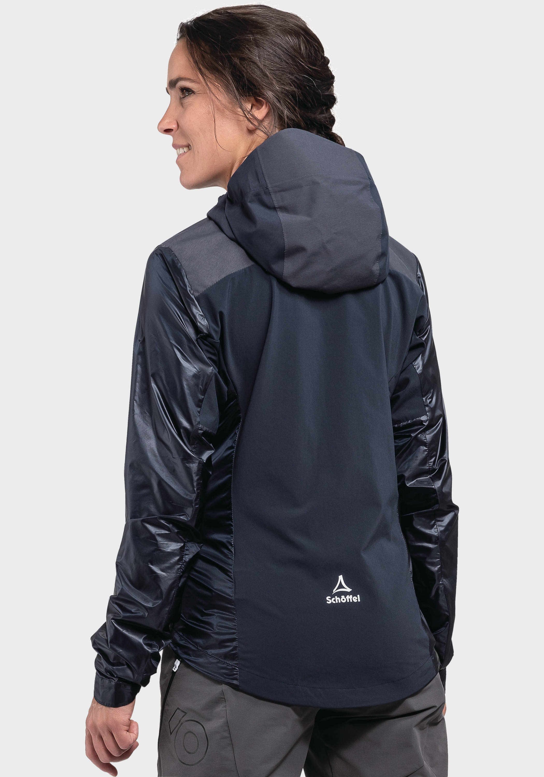 Schöffel Outdoorjacke »Hybrid Jkt Flow Trail L« mit Kapuze