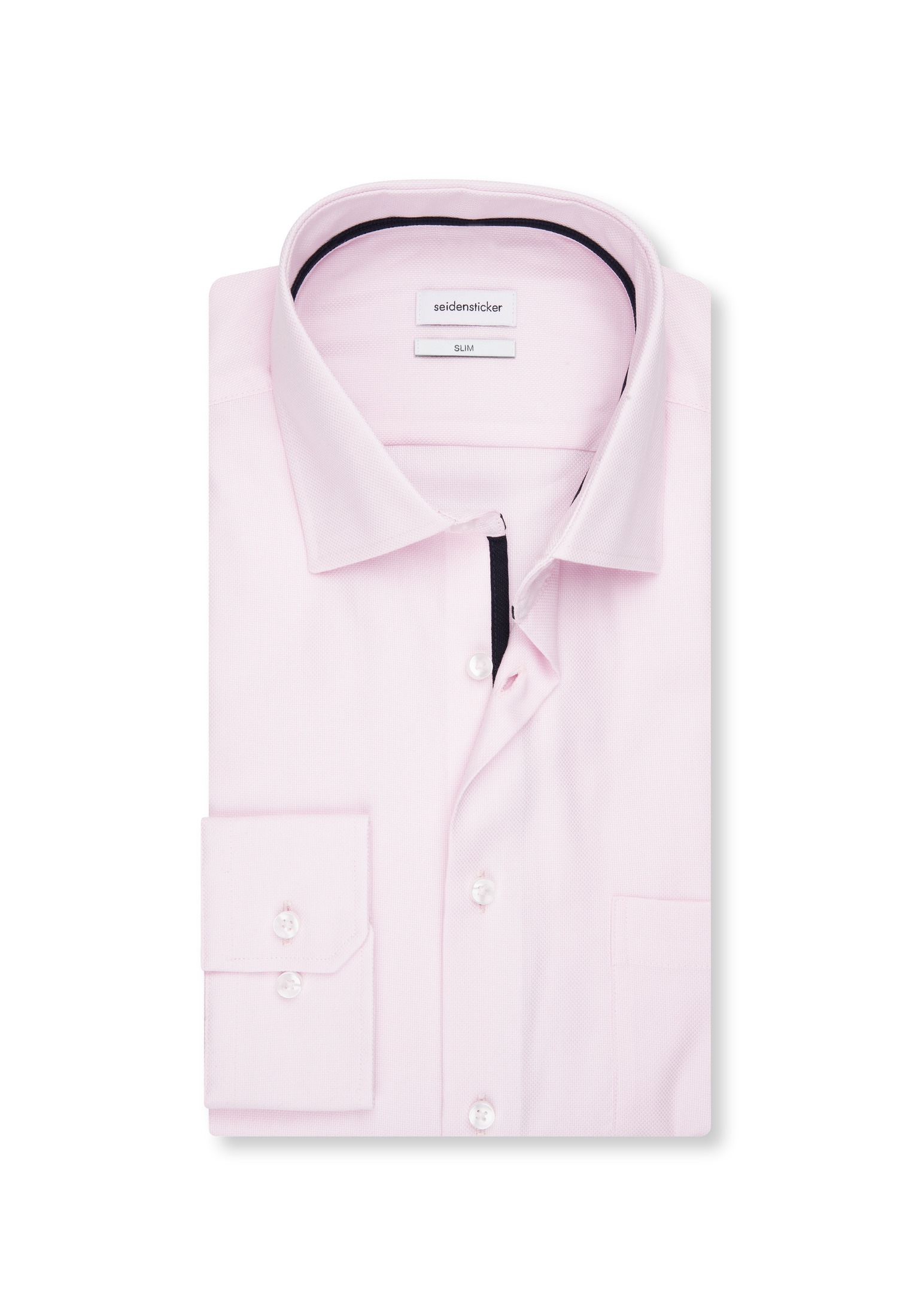seidensticker Chemise d'affaires »Schwarze Rose« col Kent slim 1/1 structuré