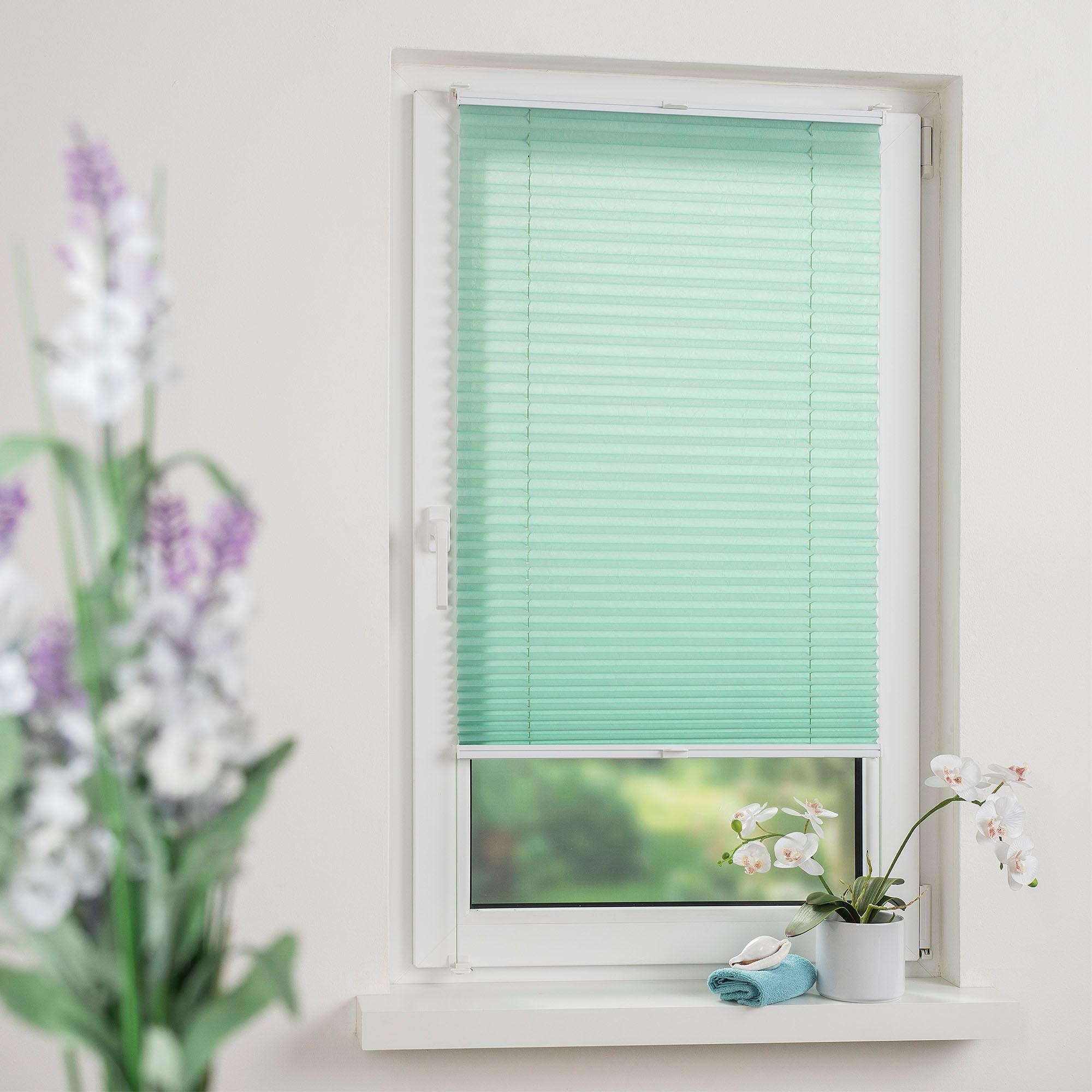 Liedeco Plissee »Pastell« Lichtschutz ohne Bohren verspannt Klemmfix-Plissee, Pastell