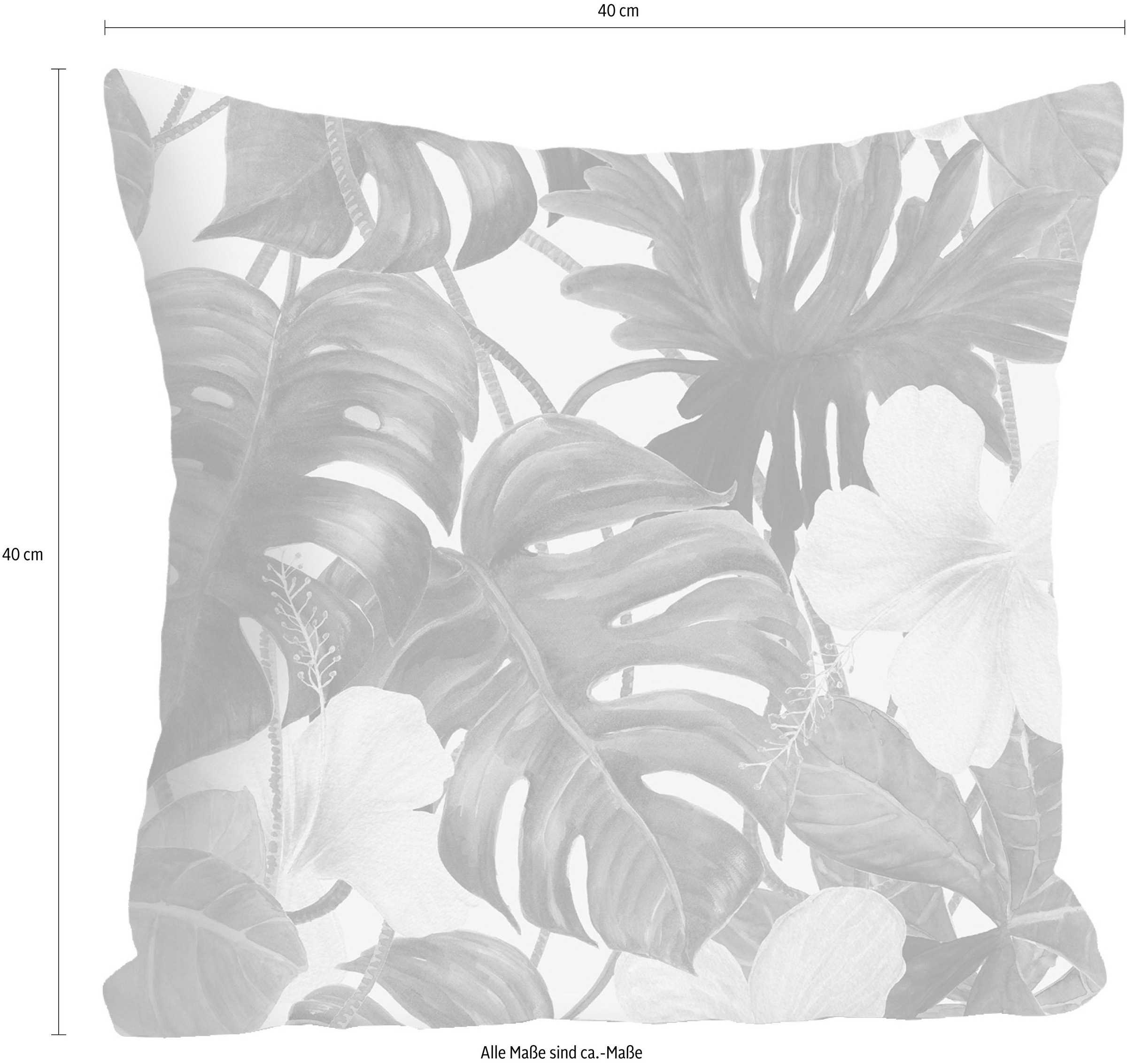 queence Dekokissen »Zweige & Blüten« Kissenhülle ohne Füllung, 1 Stück 40x40 cm