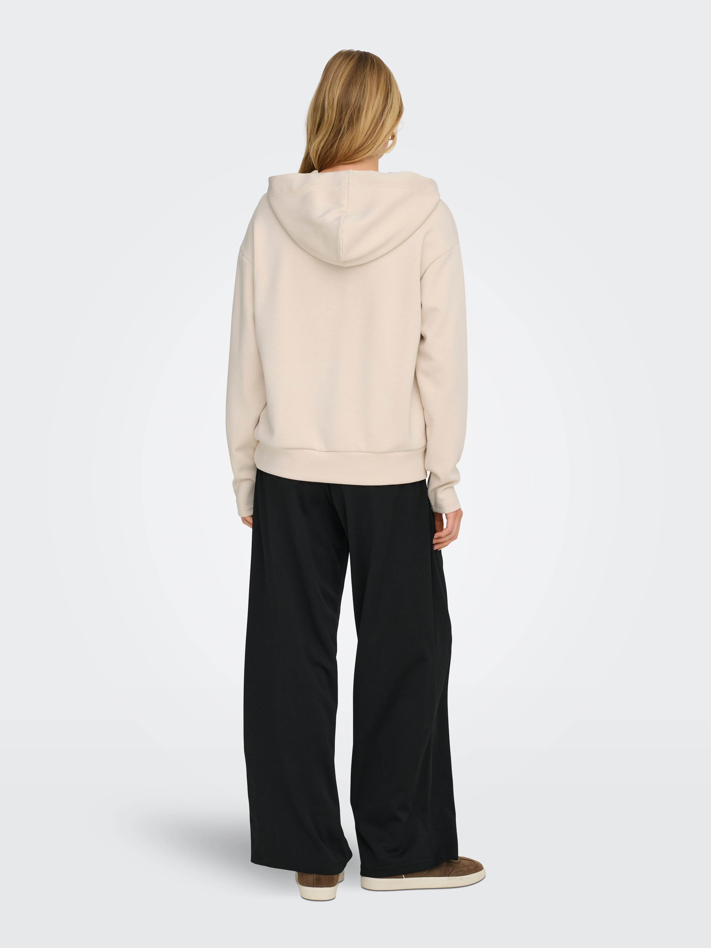 ONLY Sweatshirt »ONLFANCY L/S HOOD PRINT SWT«, Materialmix, regular fit
