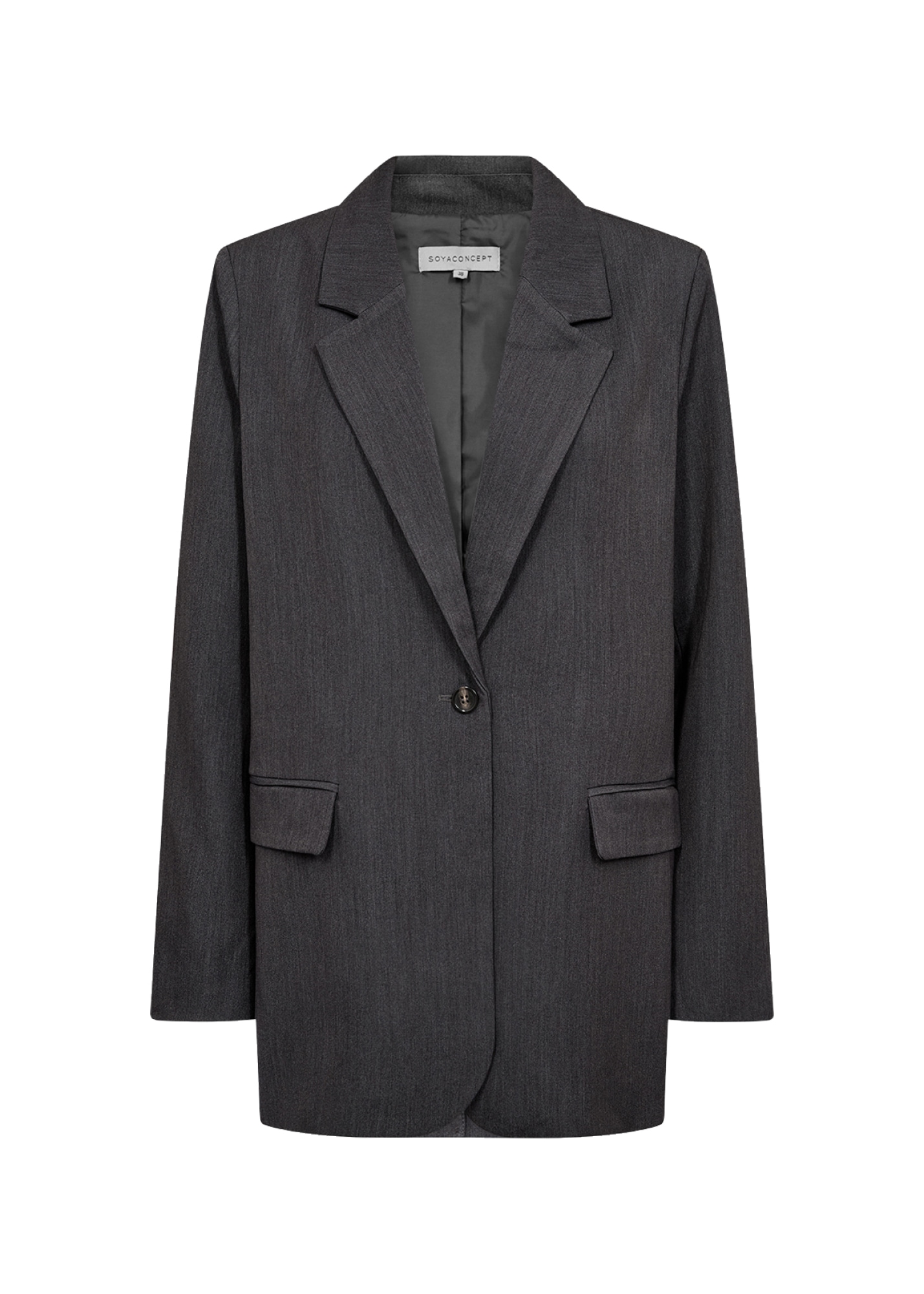 soyaconcept Blazer long »SC-ANN 2« Materialmix mit Stretch
