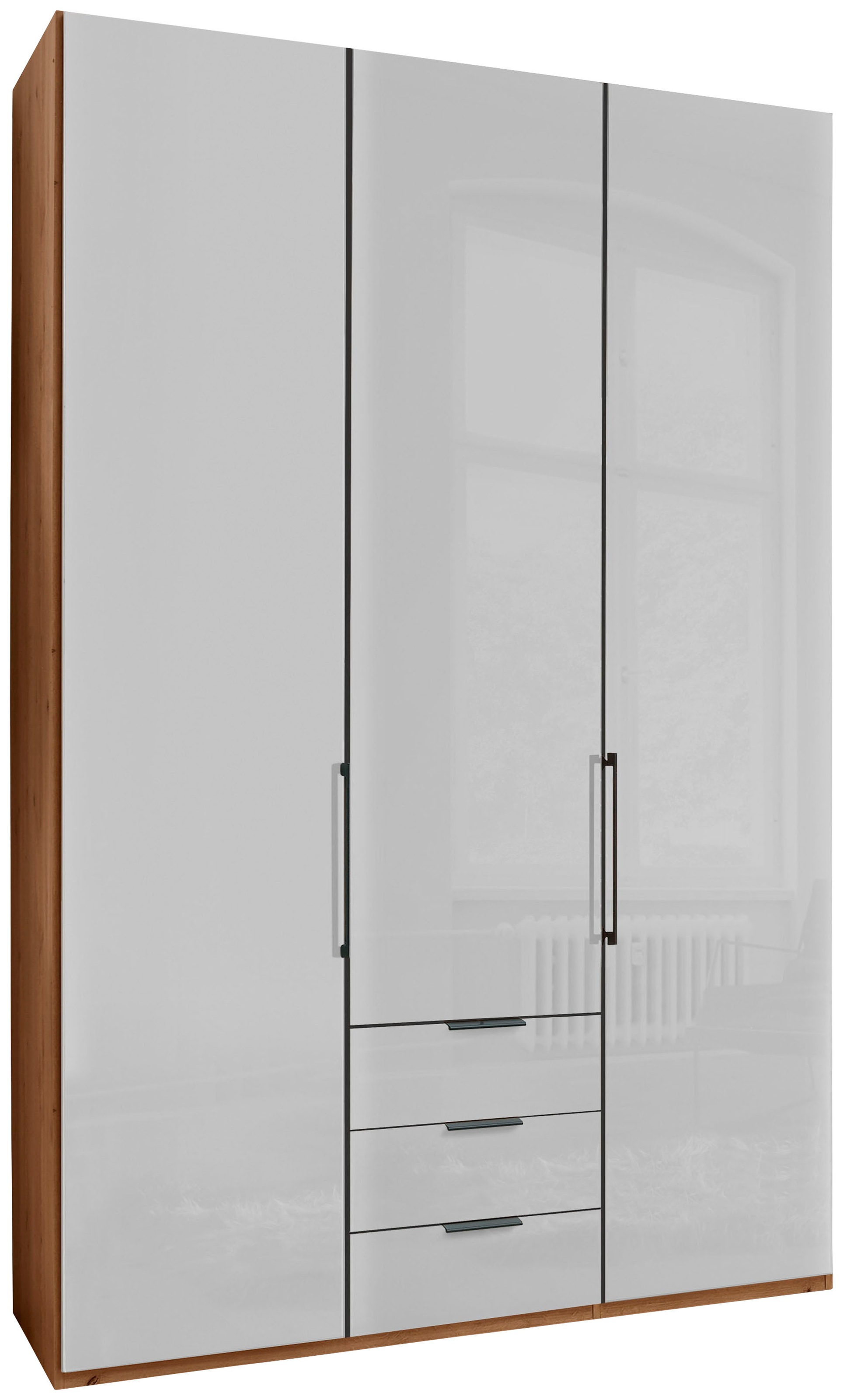 WIEMANN Kleiderschrank »Monaco« mit Glasfront sowie hochwertigen Beschlägen inkl. Dämpfung