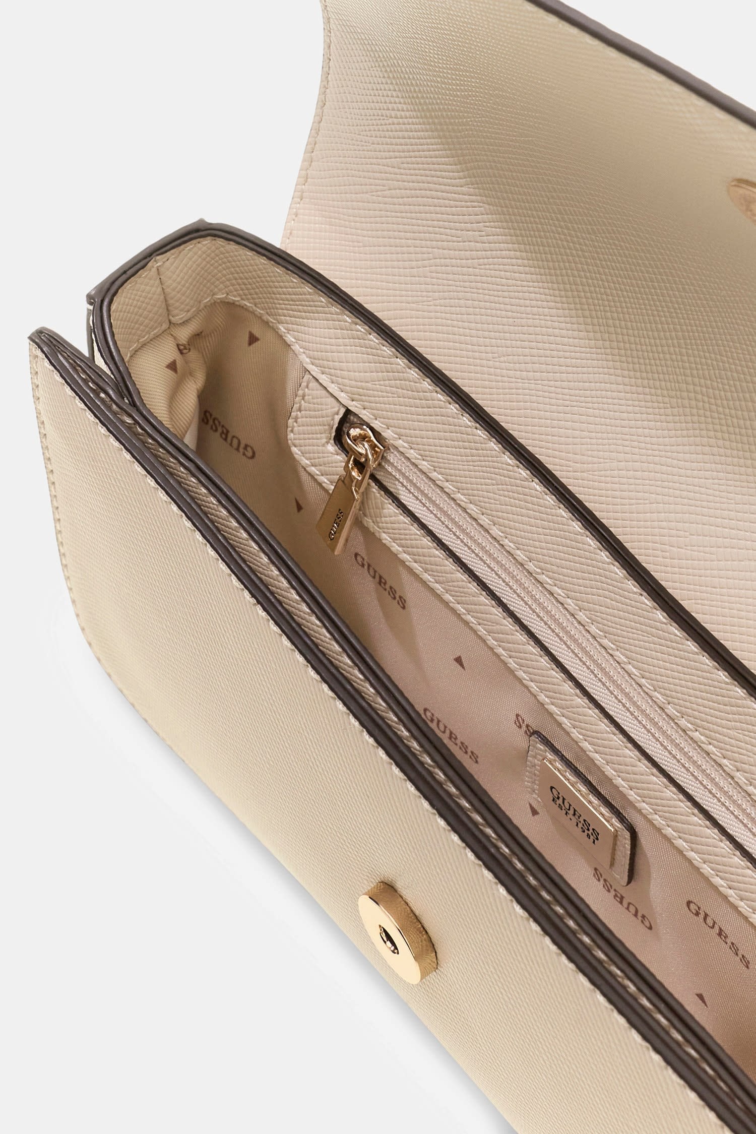 Guess Sac à bandoulière »DANIELLE FLAP SHOULDER BAG« Sac à main femme à poignée, sac à main avec rabat