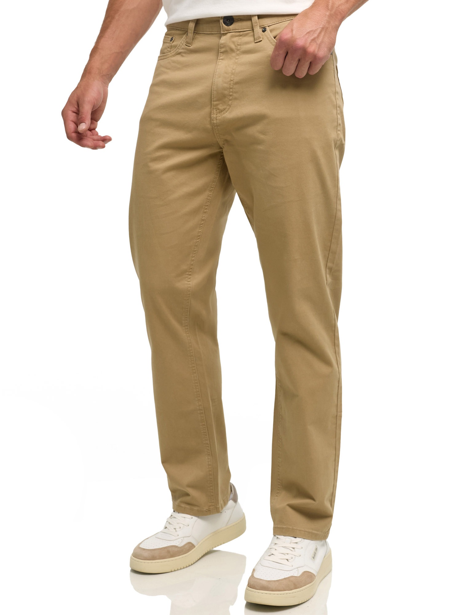 Indicode 5-Pocket-Hose »INVince col. Twill«  Baumwollmischung, relaxed fit