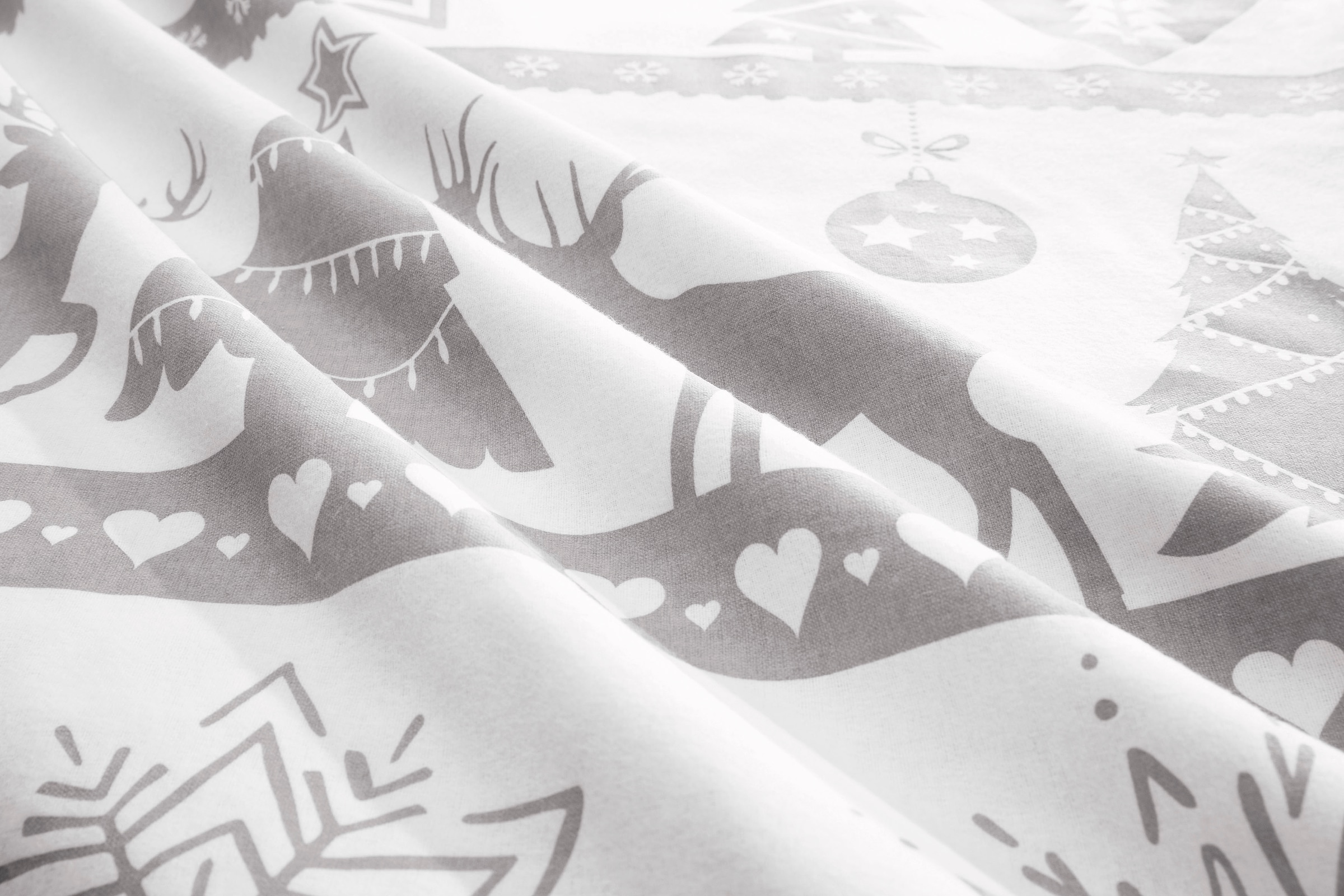 my home Bettwäsche »Sindbad in Gr. 135x200 oder 155x220 cm, ideal für Weihnachten« 2 tlg. Weihnachtsbettwäsche, Winter