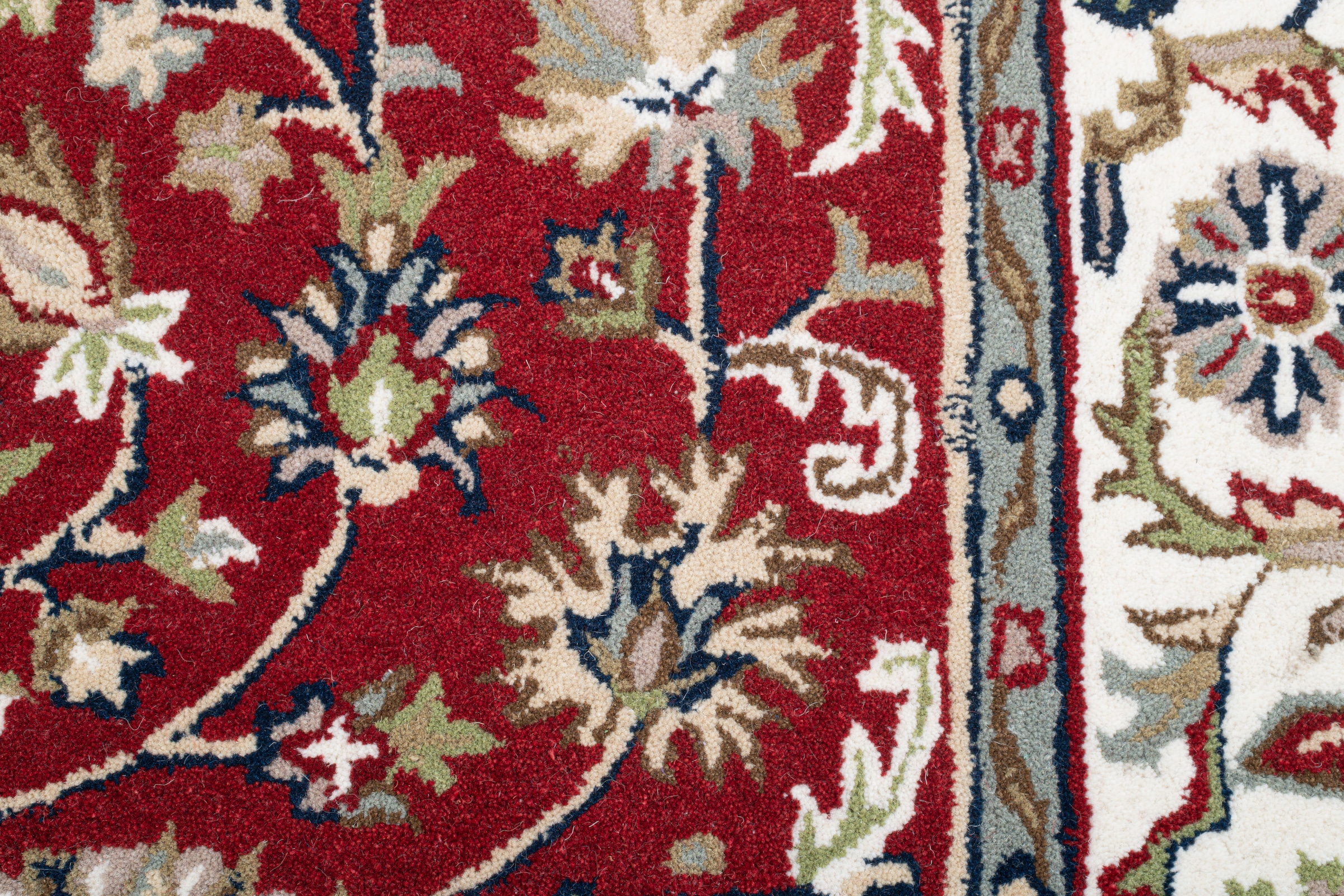 THEKO Wollteppich »Royal Orient Isfahan« rechteckig 14 mm Höhe handgetuftet, Orient-Optik, reine Wolle