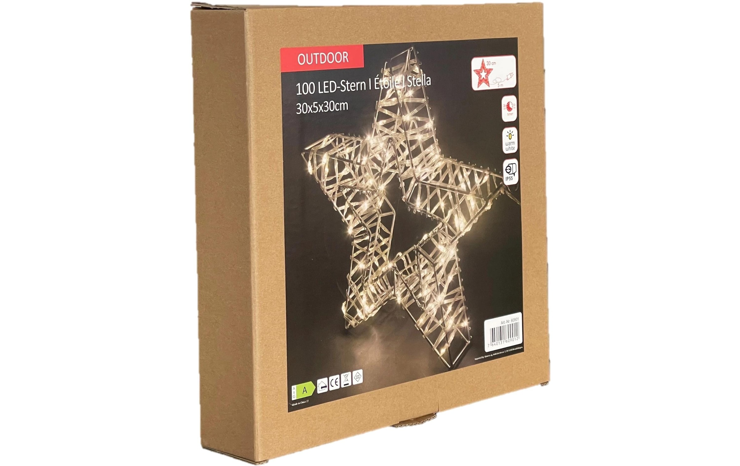   LED Dekofigur »Dameco Stern 100 LEDs« Warmweiss