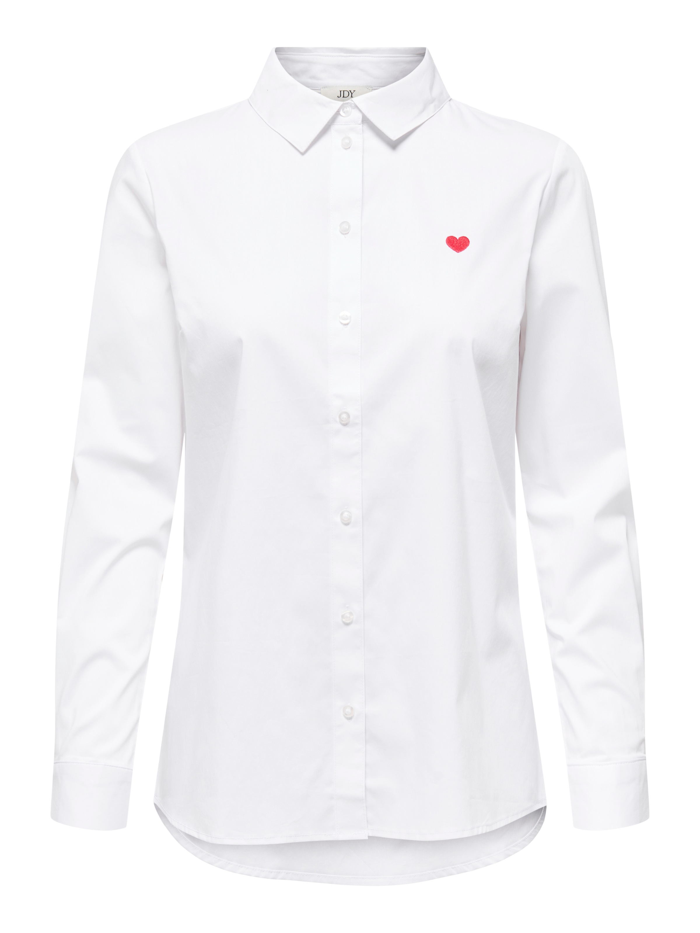 JDY Hemdbluse »JDYMIO L/S EMBROIDERY SHIRT WVN NOOS« in klassischer Form mit kleiner Bruststickerei