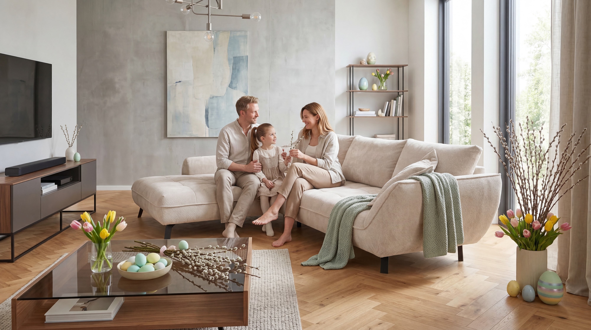 exxpo - sofa fashion Canapé d'angle »Biarritz modern und elegantes Mega Sofa mit tollem Sitzkomfort, L-Form« XXL– Longchair Ecke in hochwertiger Verarbeitung, Stellmasse 324x203 cm