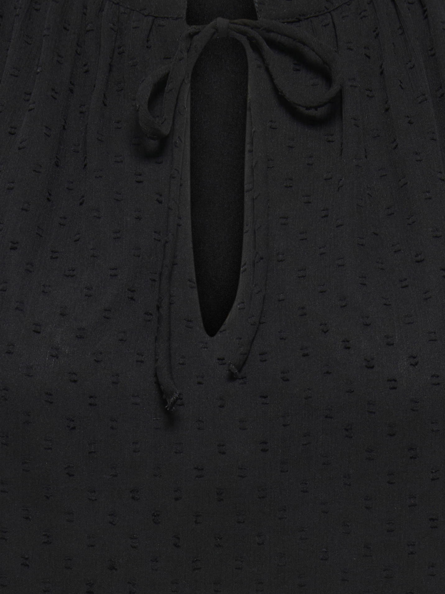 ONLY Blouse en dentelle »ONLLANDAU DOBBY FRILL V-NECK TOP WVN« Kunstfaser