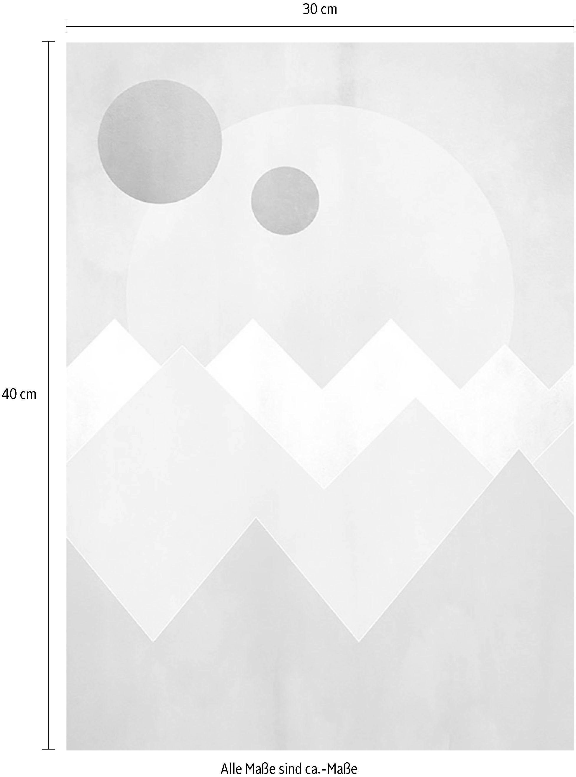 Komar Bild »Sunrise Spring« Formen | Kunst 1 Stk. tlg. Wandbild zur Dekoration - ohne Rahmen