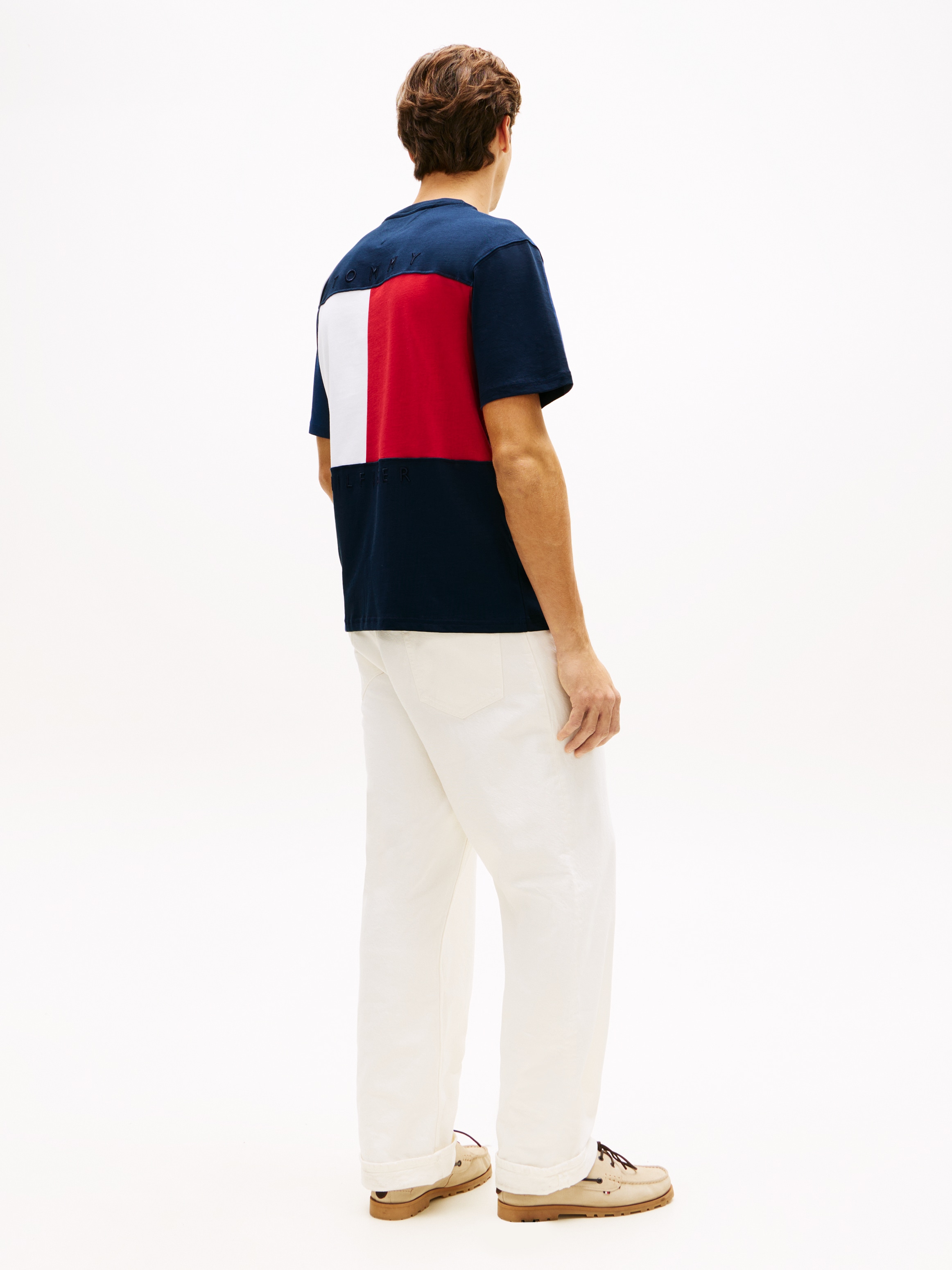 Tommy Hilfiger T-Shirt »FLAG« Regular fit mit Rundhalsausschnitt