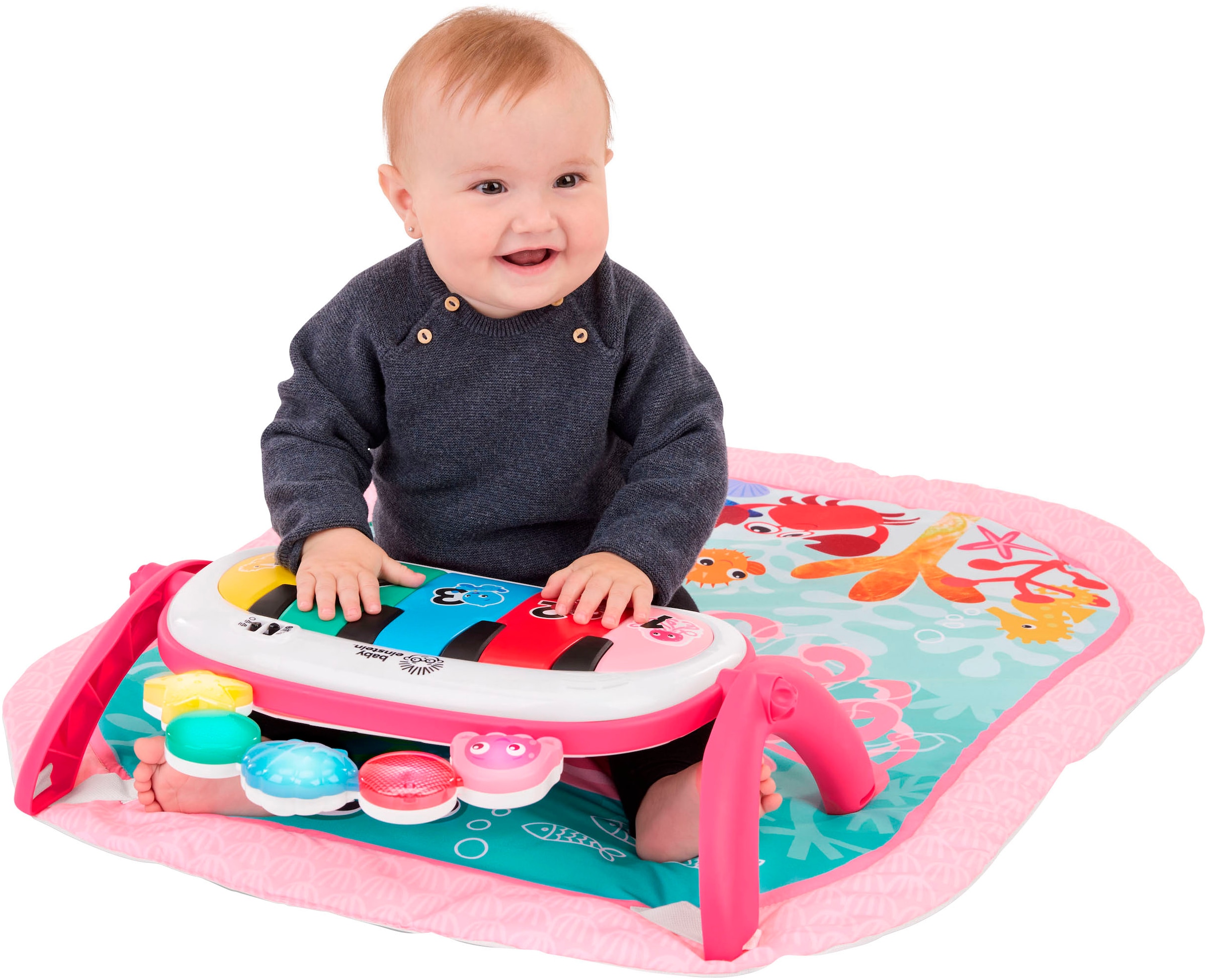 Baby Einstein Spielbogen »4-in-1 Kickin’ Tunes Jellyfish Jamboree Music & Language Discovery Gym« mit Soundeffekt