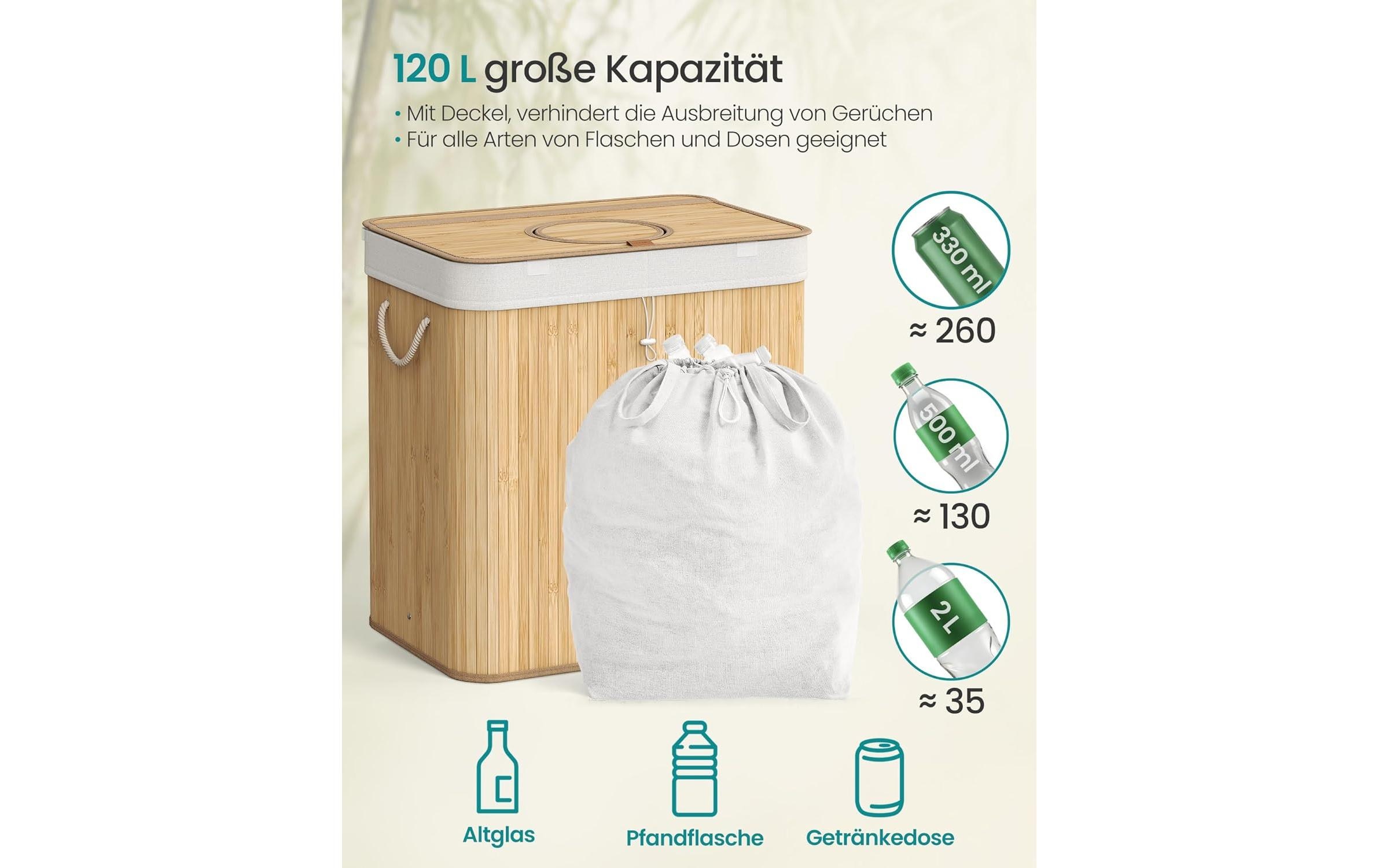 SONGMICS Flaschensammler »120 l«