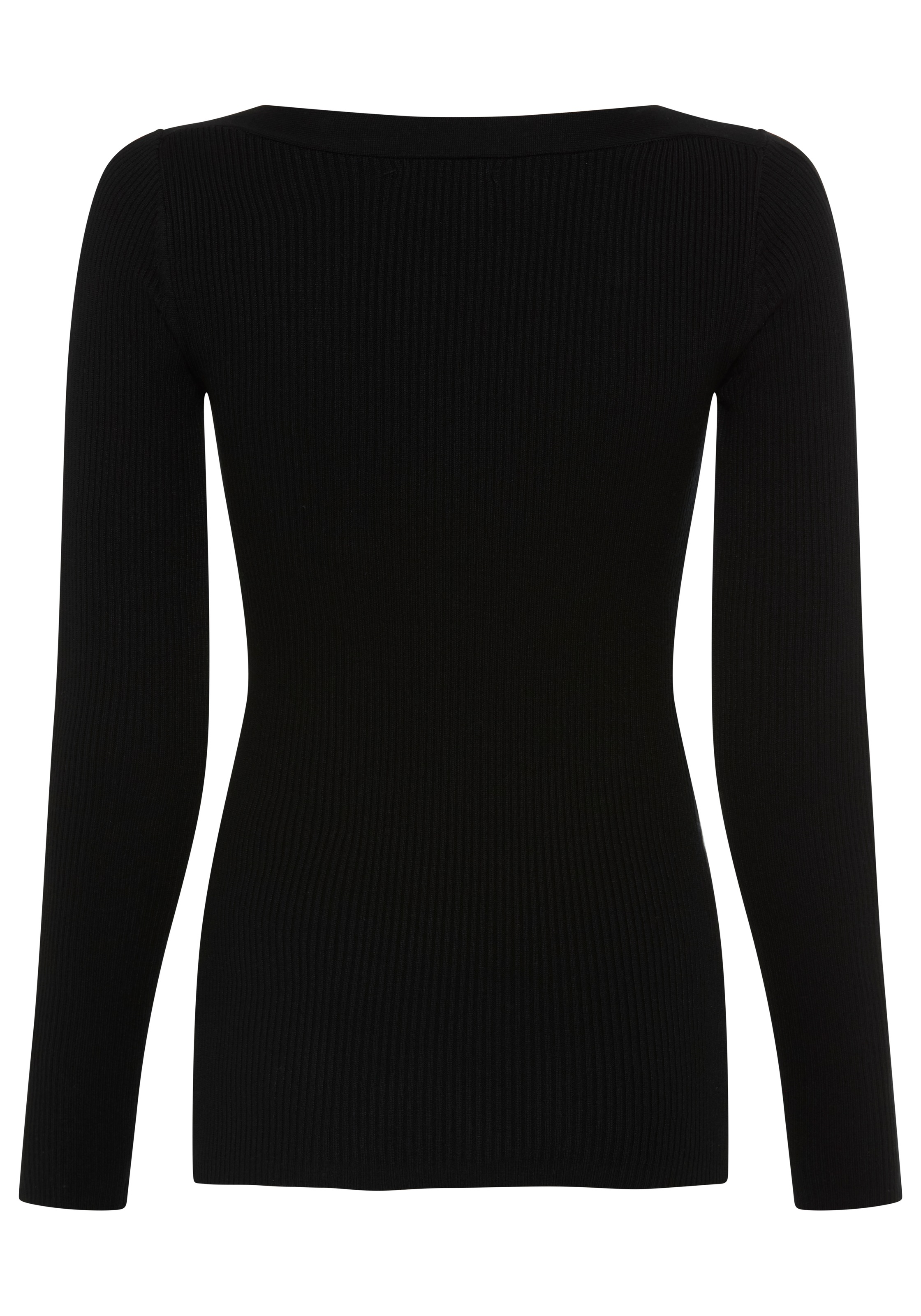 Melrose Strickpullover aus Rippqualität mit Knöpfen