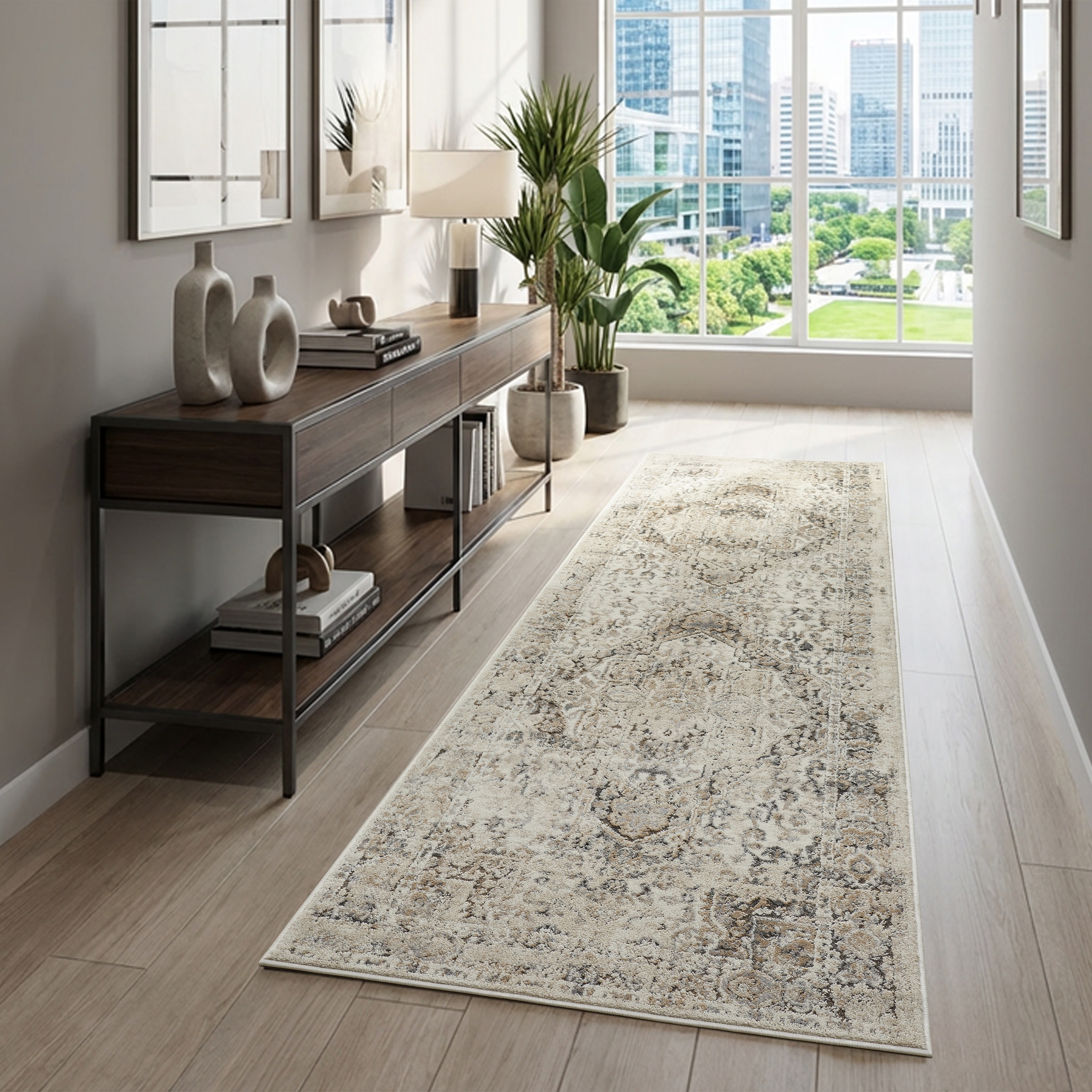 GOODproduct Tapis »Kylan, Hoch-Tief-Struktur, dezenter Glanz« Rectangulaire 9 mm Höhe Schrumpf-Garn-Effekt, im Vintage-Look, dichte Qualität, Wohnzimmer