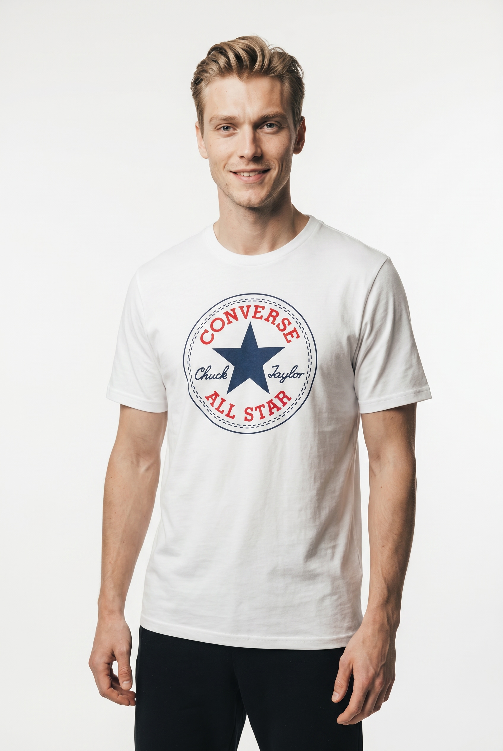 Converse T-shirt »ARCH ALL STAR TEE« style sportif, manches courtes, pour activités sportives et quotidien