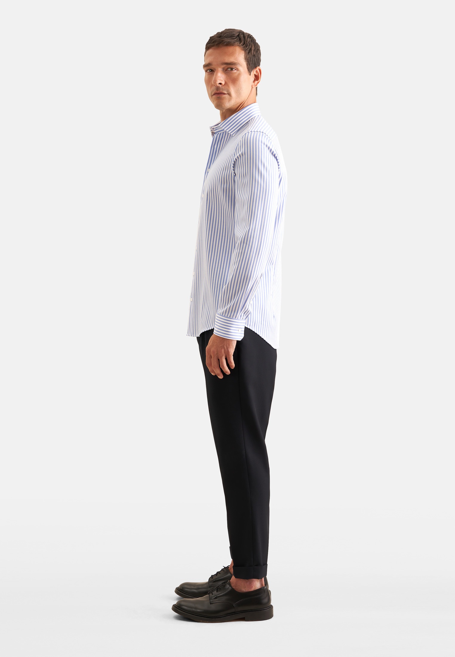 seidensticker Businesshemd »Schwarze Rose« Slim 1/1 Extra lang Kentkragen Gestreift
