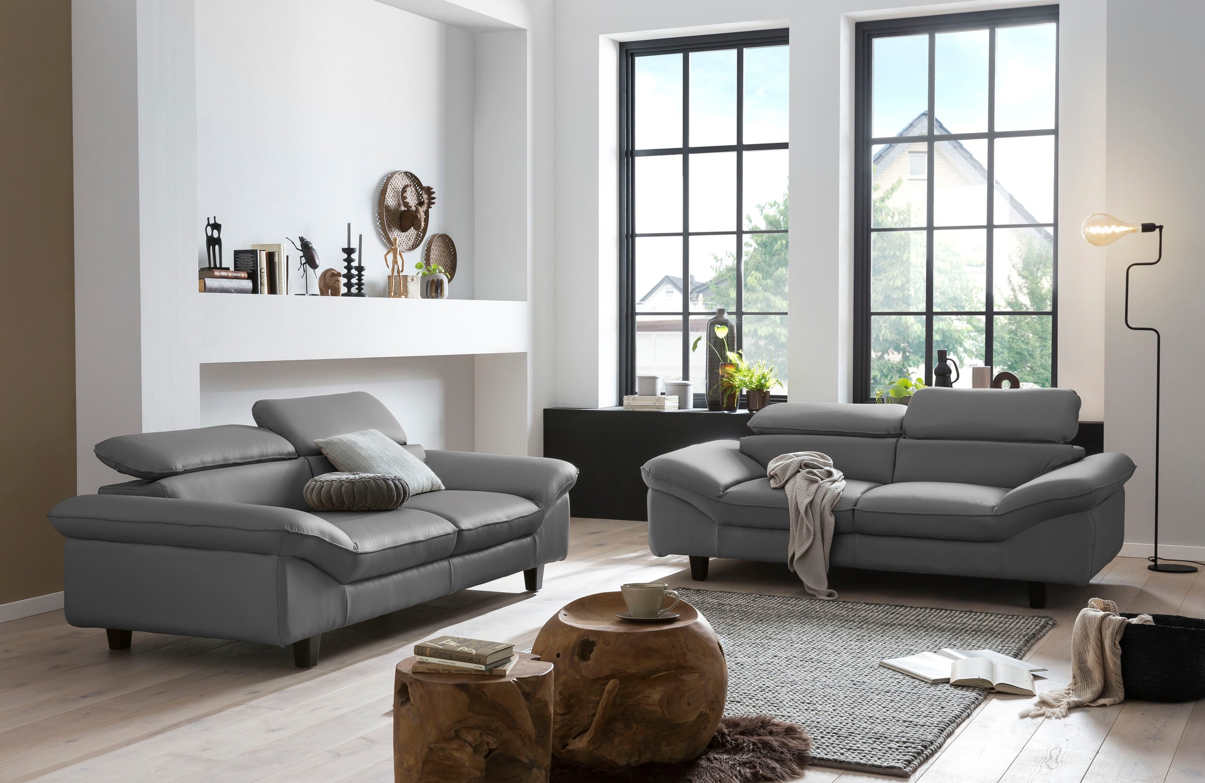 Home affaire 3-Sitzer »Pilot« Big-Sofa mit Kopfteilverstellung