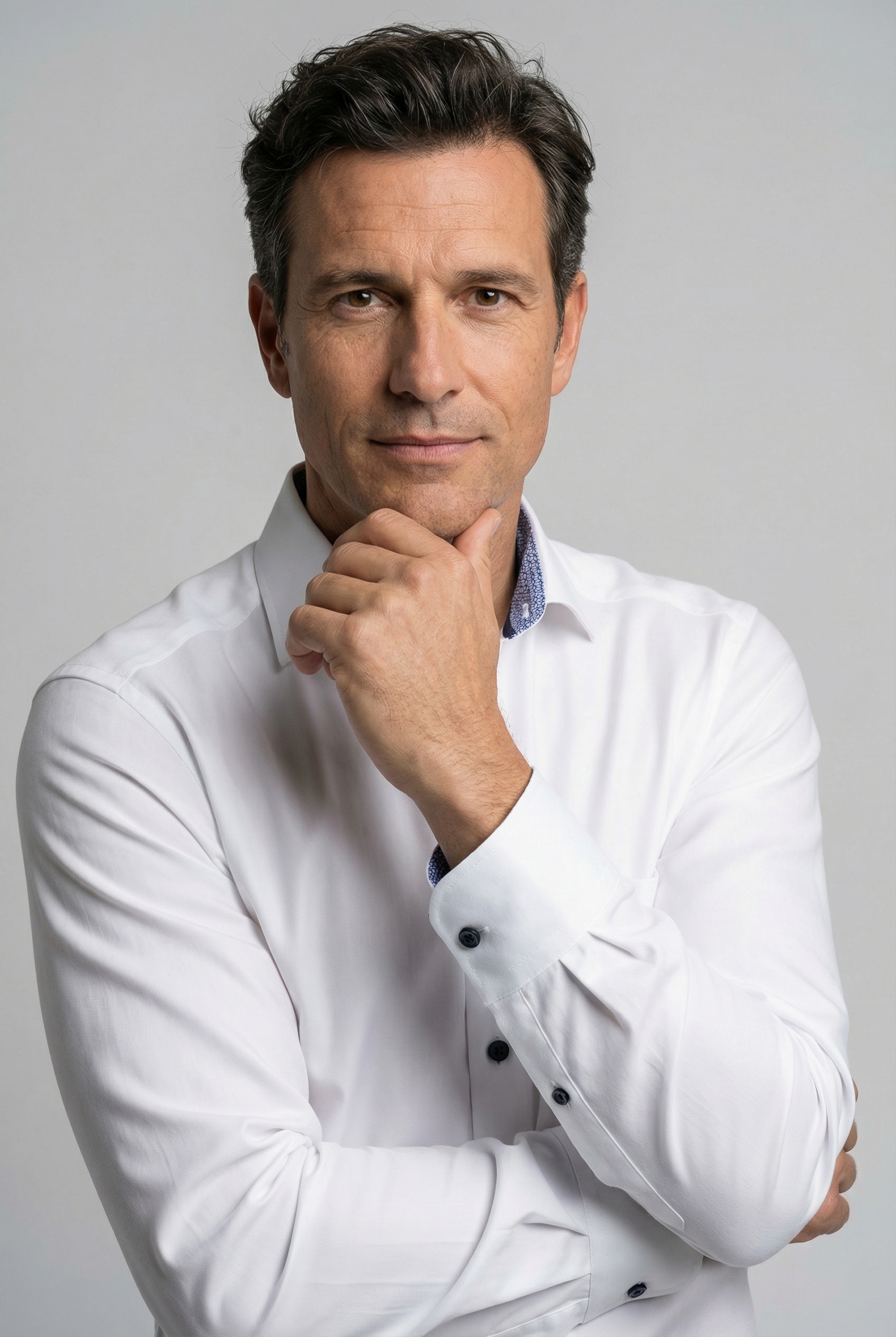 OLYMP Chemise d'affaires »Luxor modern fit« mit kontrastfarbigen Details