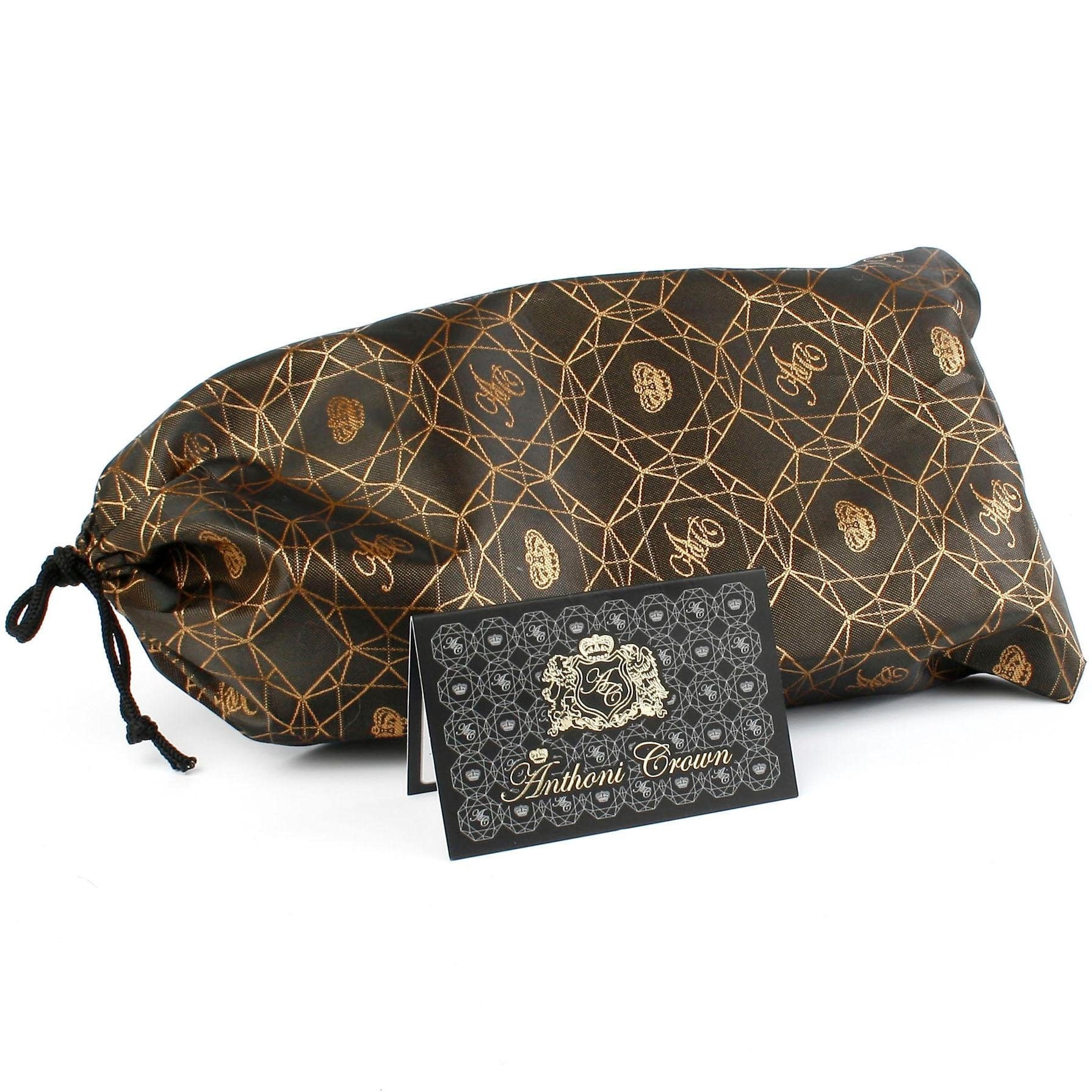 Anthoni Crown Ceinture en cuir 2,4 cm schmaler Ledergürtel in schwarz