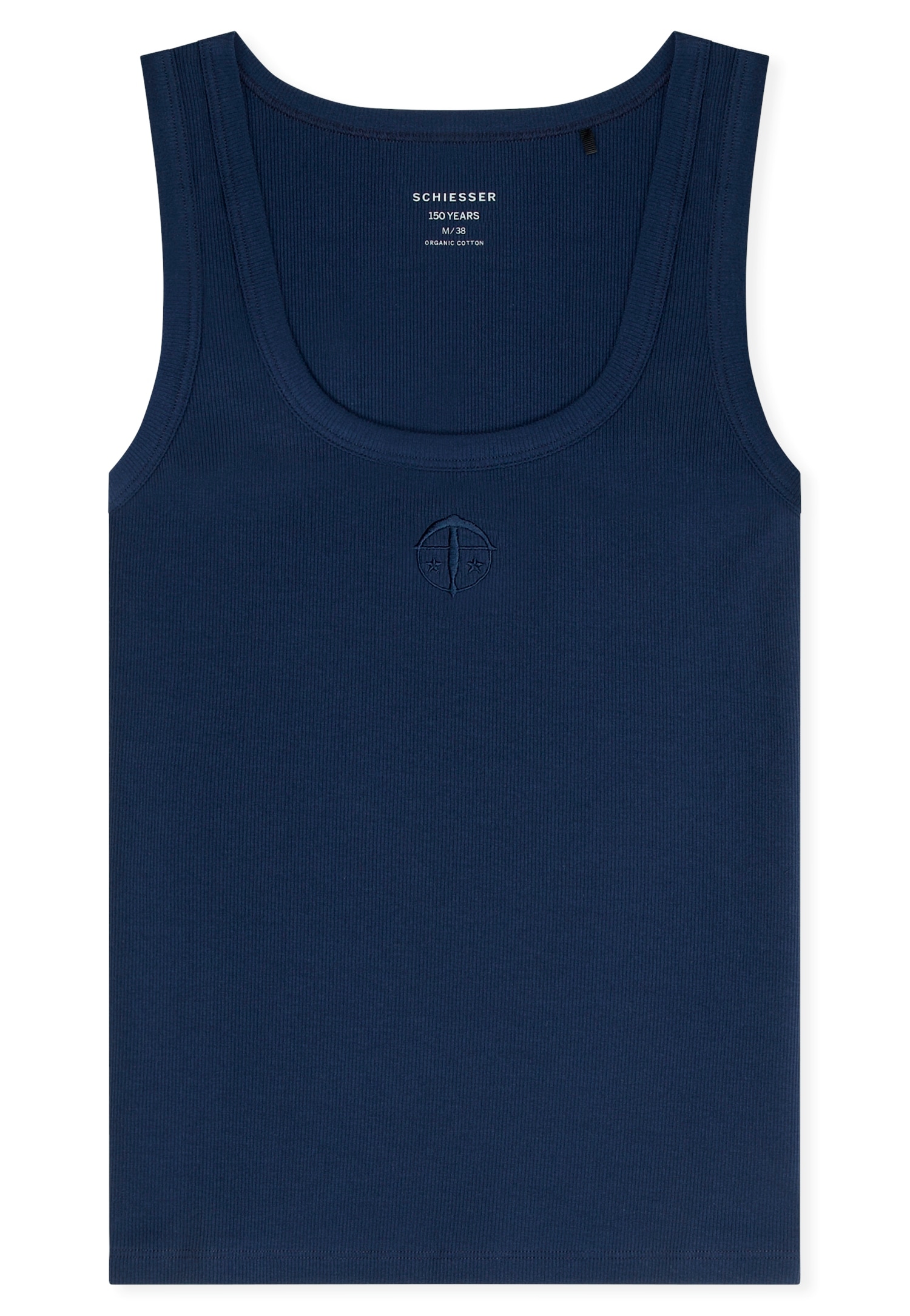 Schiesser Sous-chemise »Schiesser 150 Years« tiefer Rundhalsausschnitt, Doppelripp, Baumwollmischung