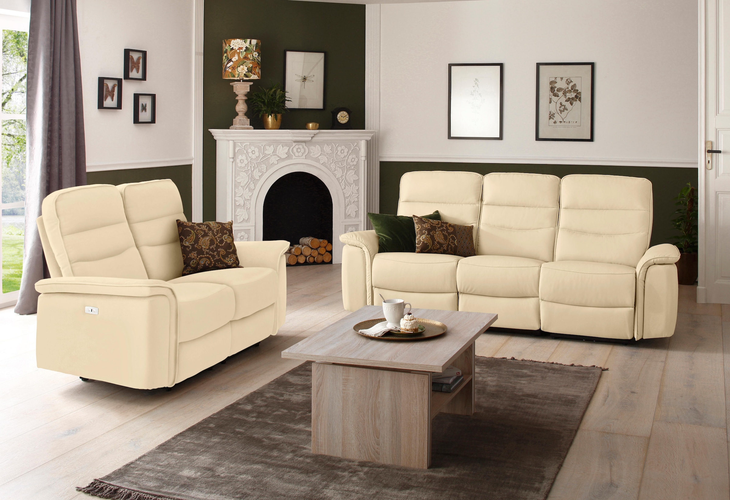 Home affaire 2-places »Maldini« elektrischer Relaxfunktion und USB-Anschluss, Breite 166 cm