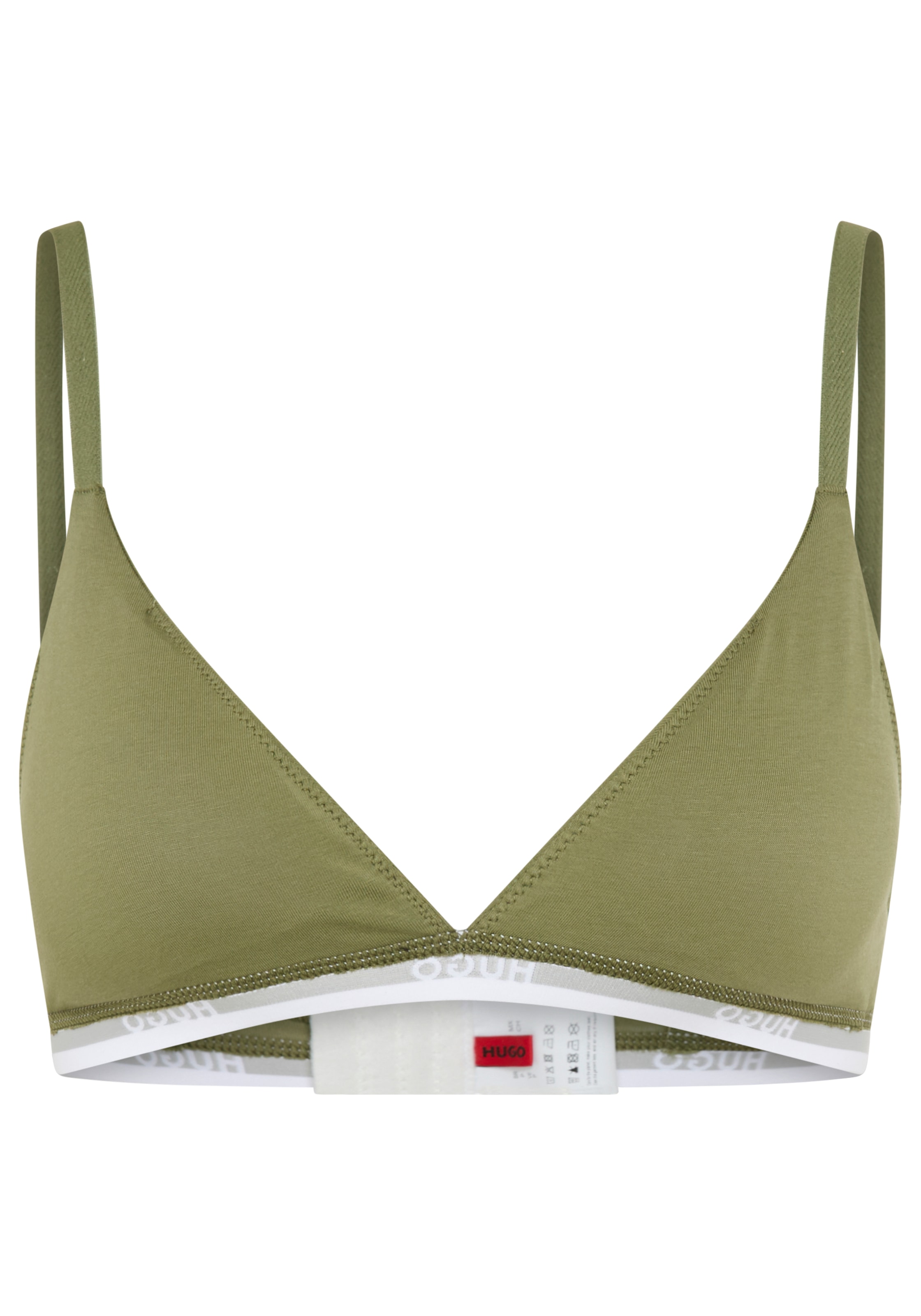 HUGO Underwear Soutien-gorge triangle »aus Stretch-Baumwolle mit Logo-Unterbrustband« mit herausnehmbaren Polstern, geformte Körbchen