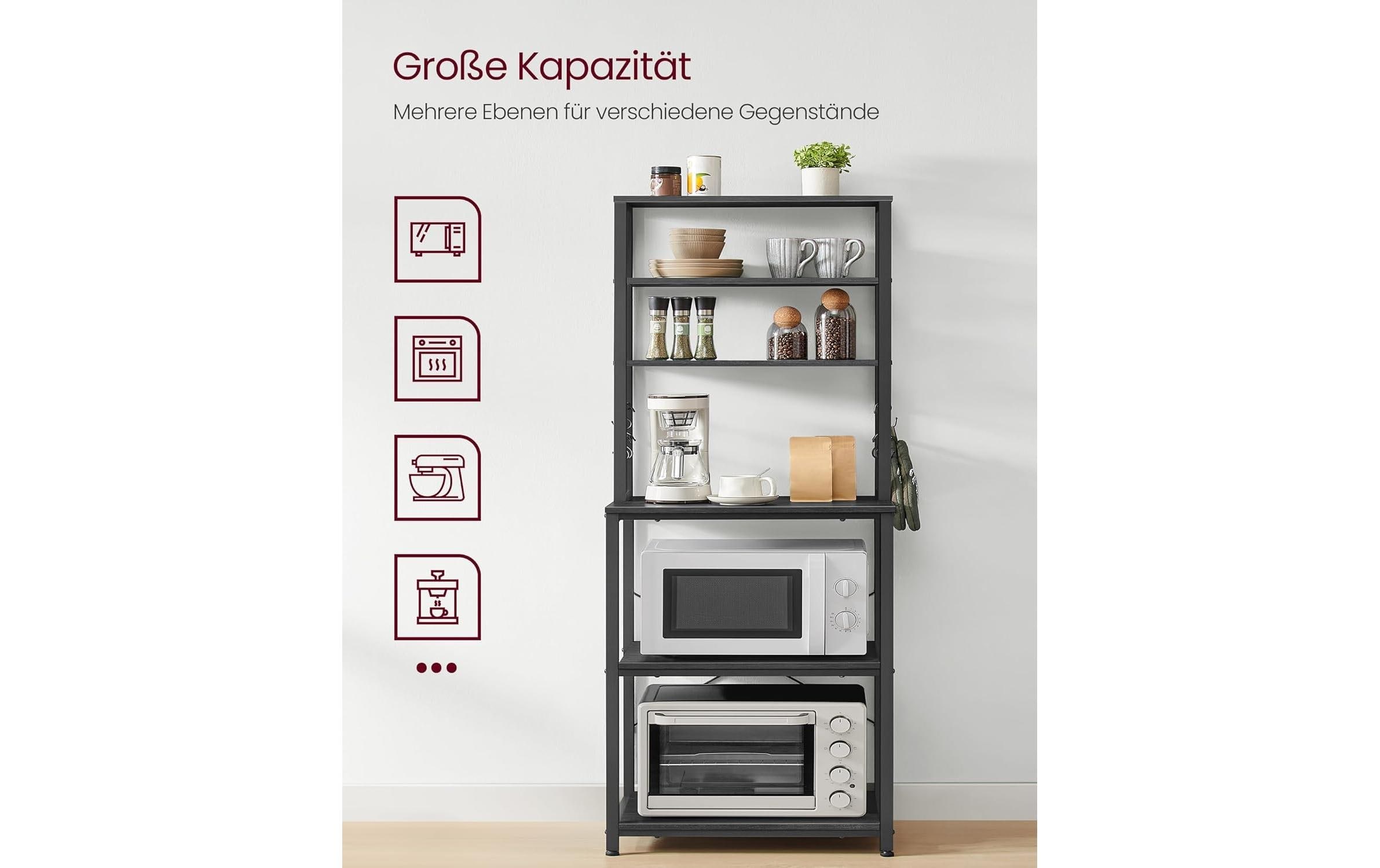 VASAGLE Küchenregal »mit 6 Haken«