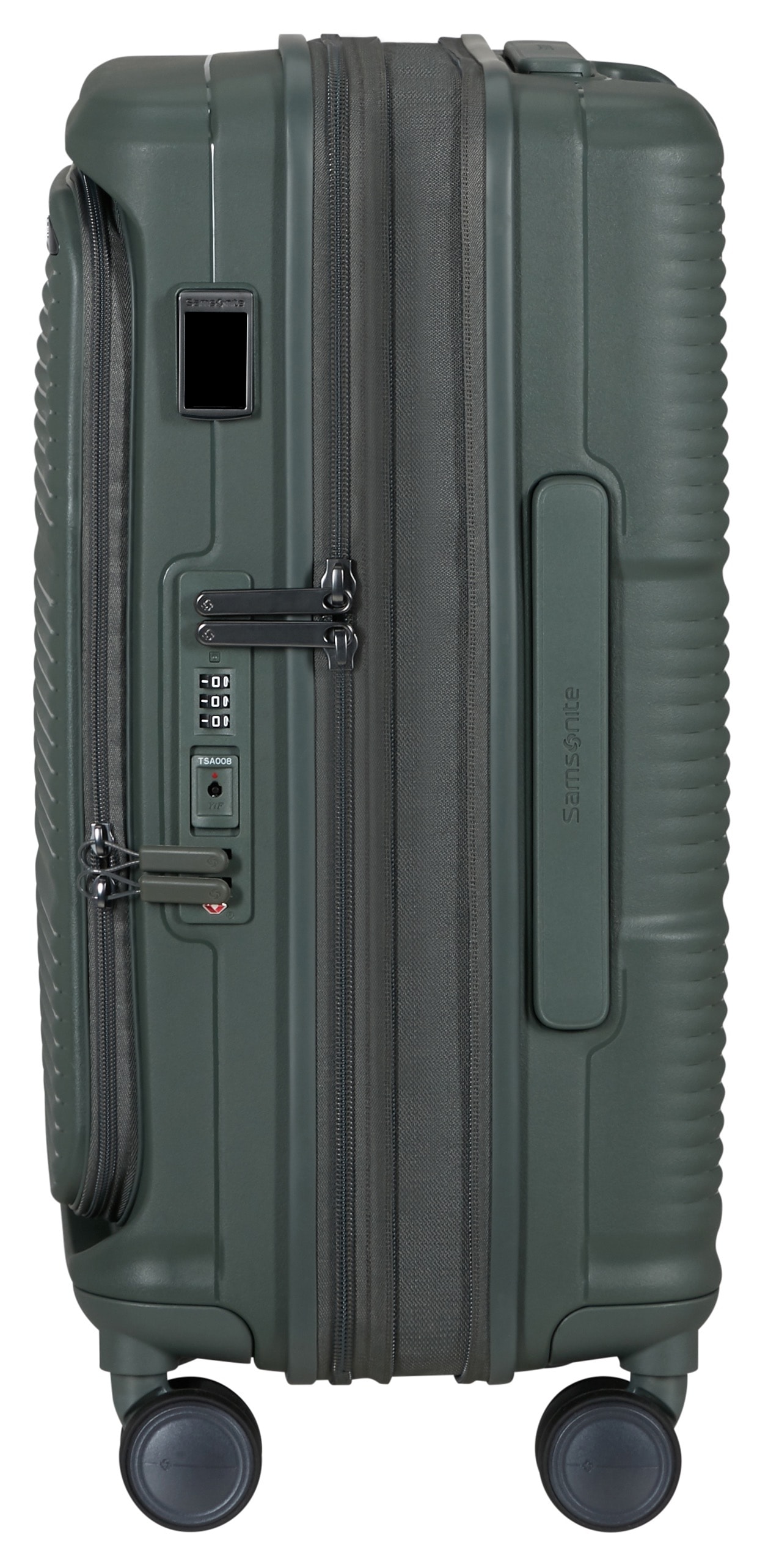 Samsonite Trolley à coque dure »PARALUX, verschiedene Grössen und Farben« 40 litre 4 Rollen avec système trolley à bouton-pression verrouillable et escamotable